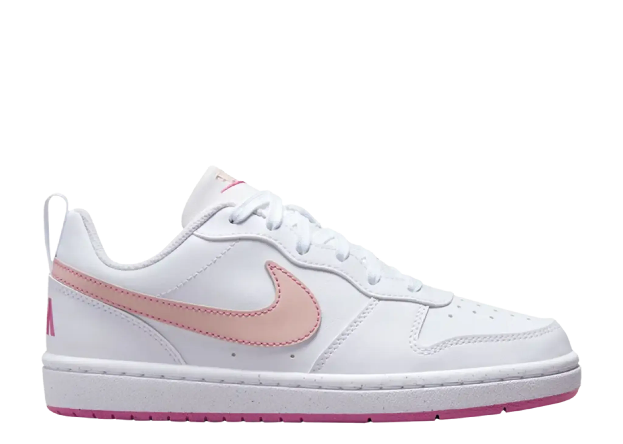 Nike Court Borough Recraft White Pinksicle (Grade School)