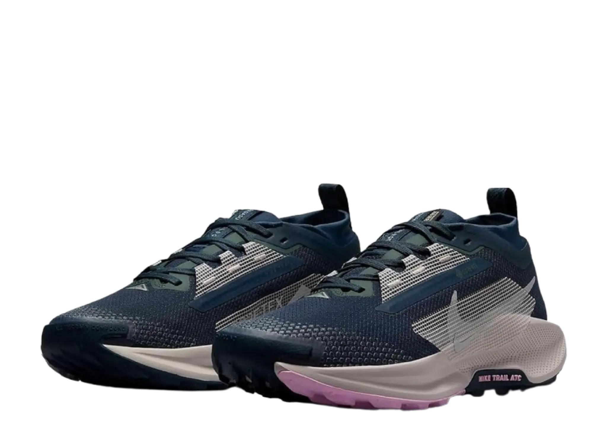 Nike React Pegasus Trail 5 Gore-Tex Navy Vintage Green Platinum Violet (Women's) - photo 2