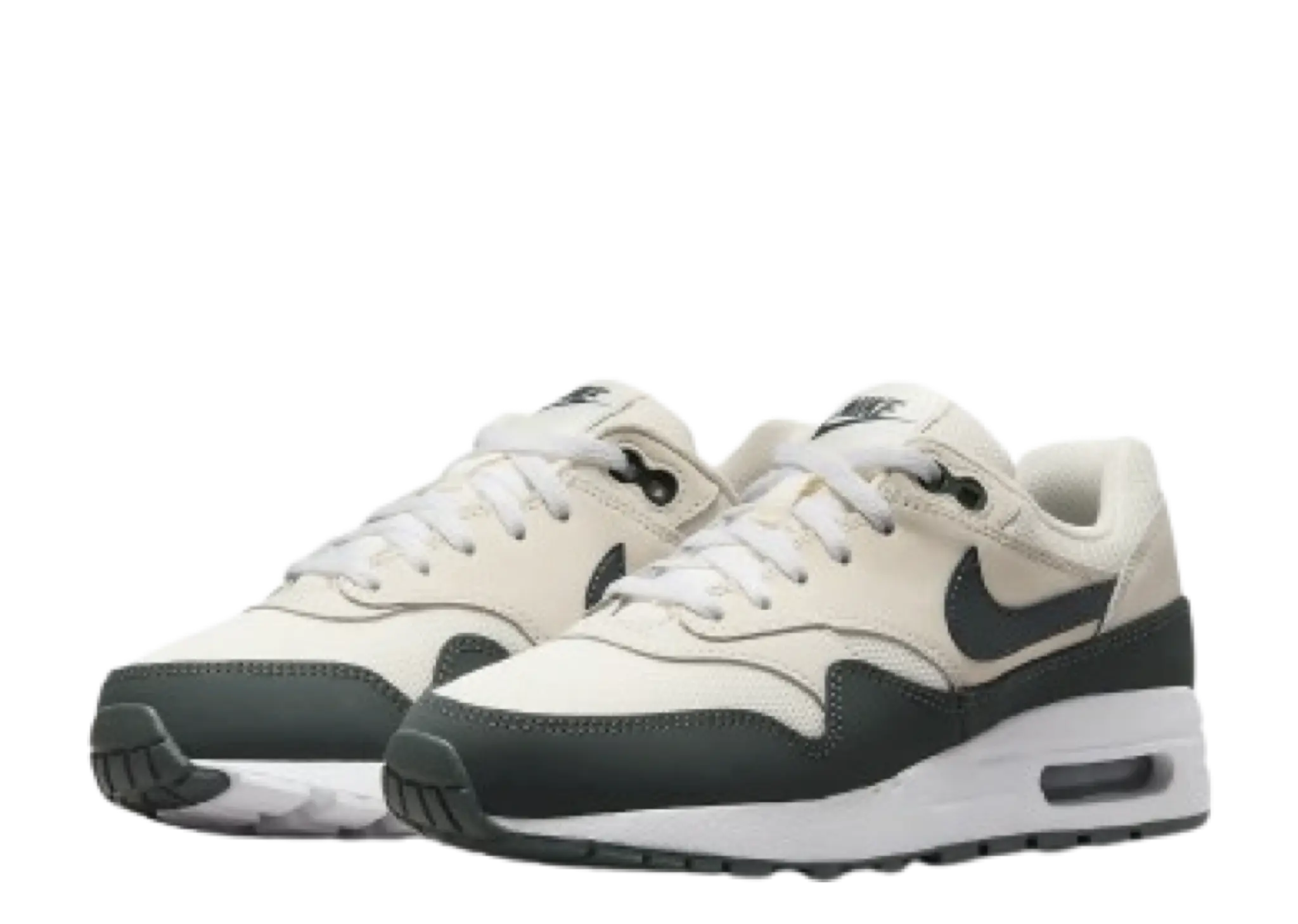 Nike Air Max 1 Pale Ivory White Bicoastal Vintage Green (Grade School) - photo 2