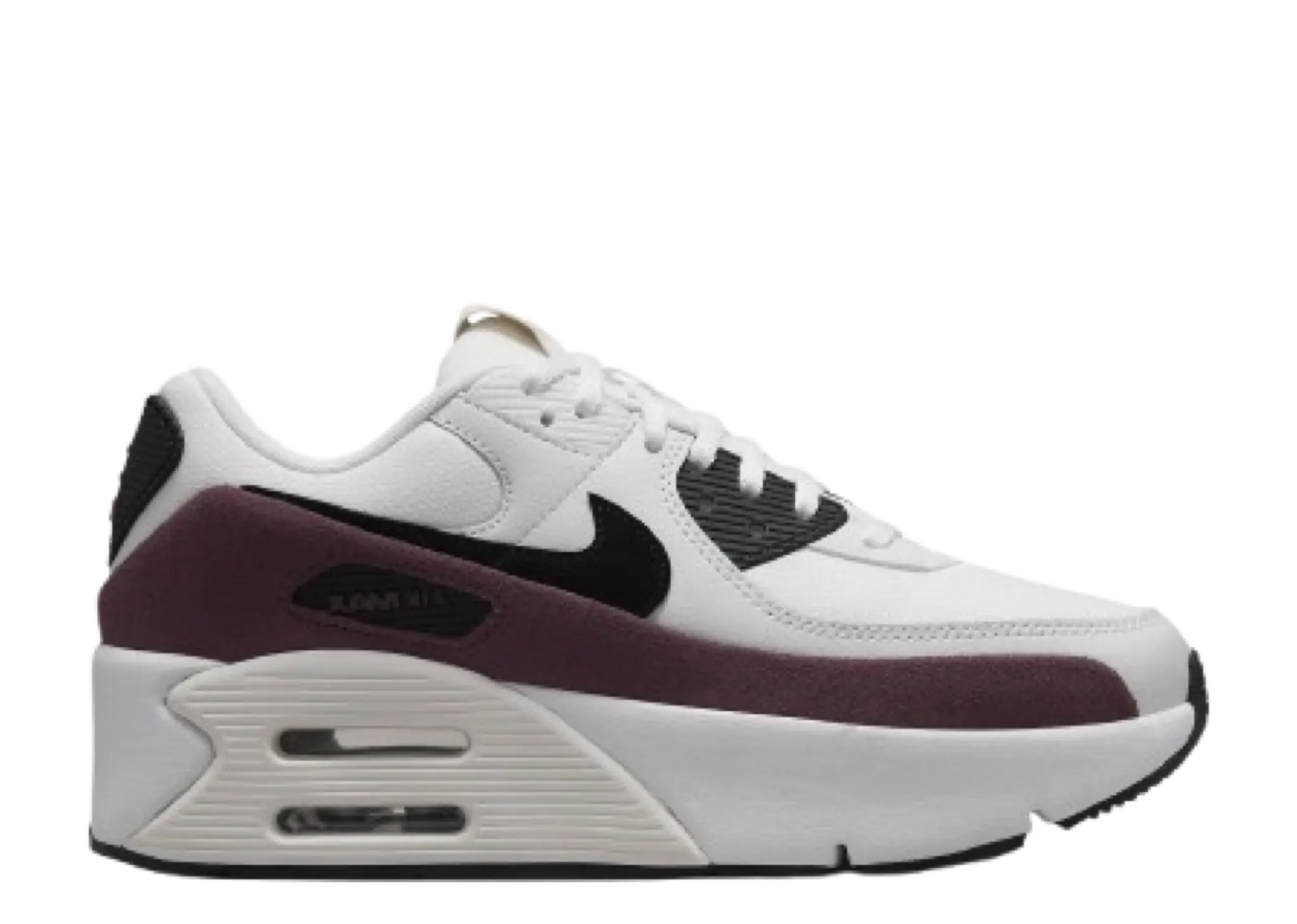 Nike Air Max 90 LV8 Sail Night Maroon Phantom Black (Women's)