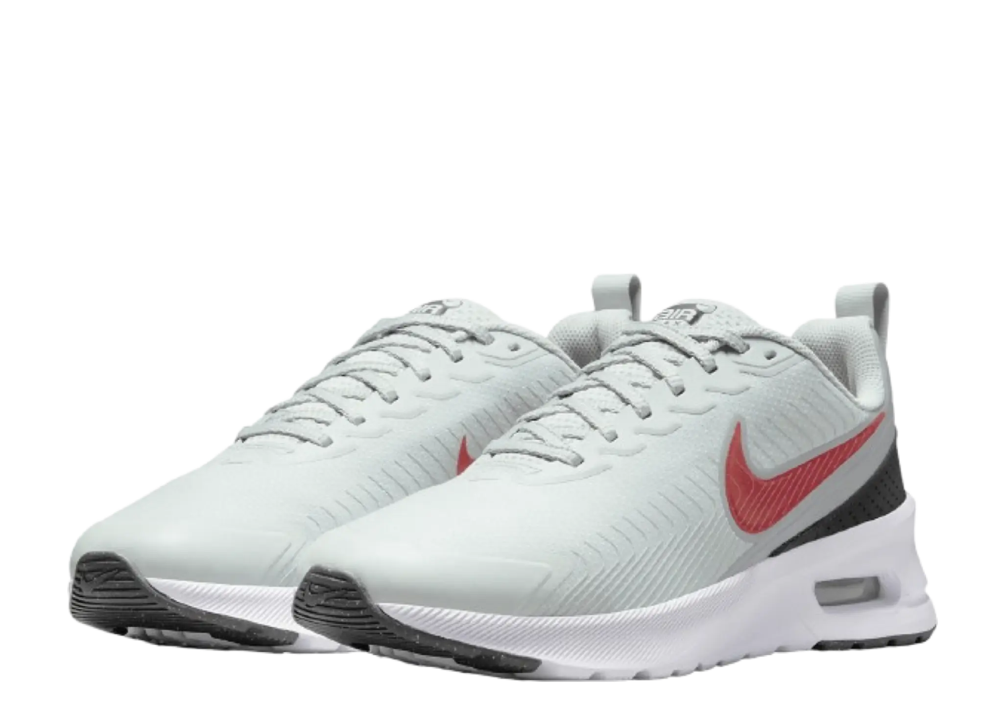 Nike Air Max Nuaxis Light Silver Light Pumice White Picante Red - photo 2