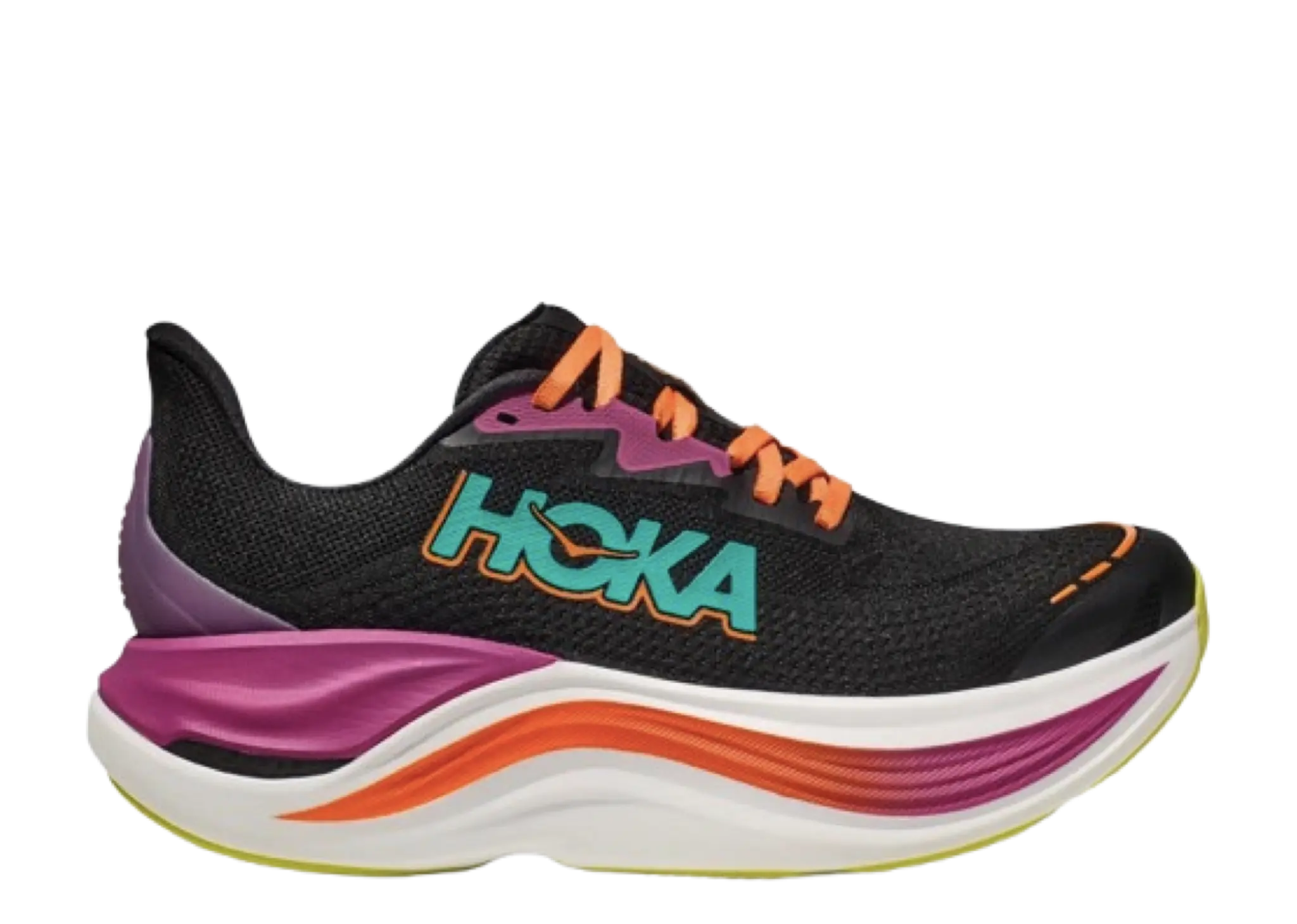 Hoka One One Skyward X Black Electric Aqua