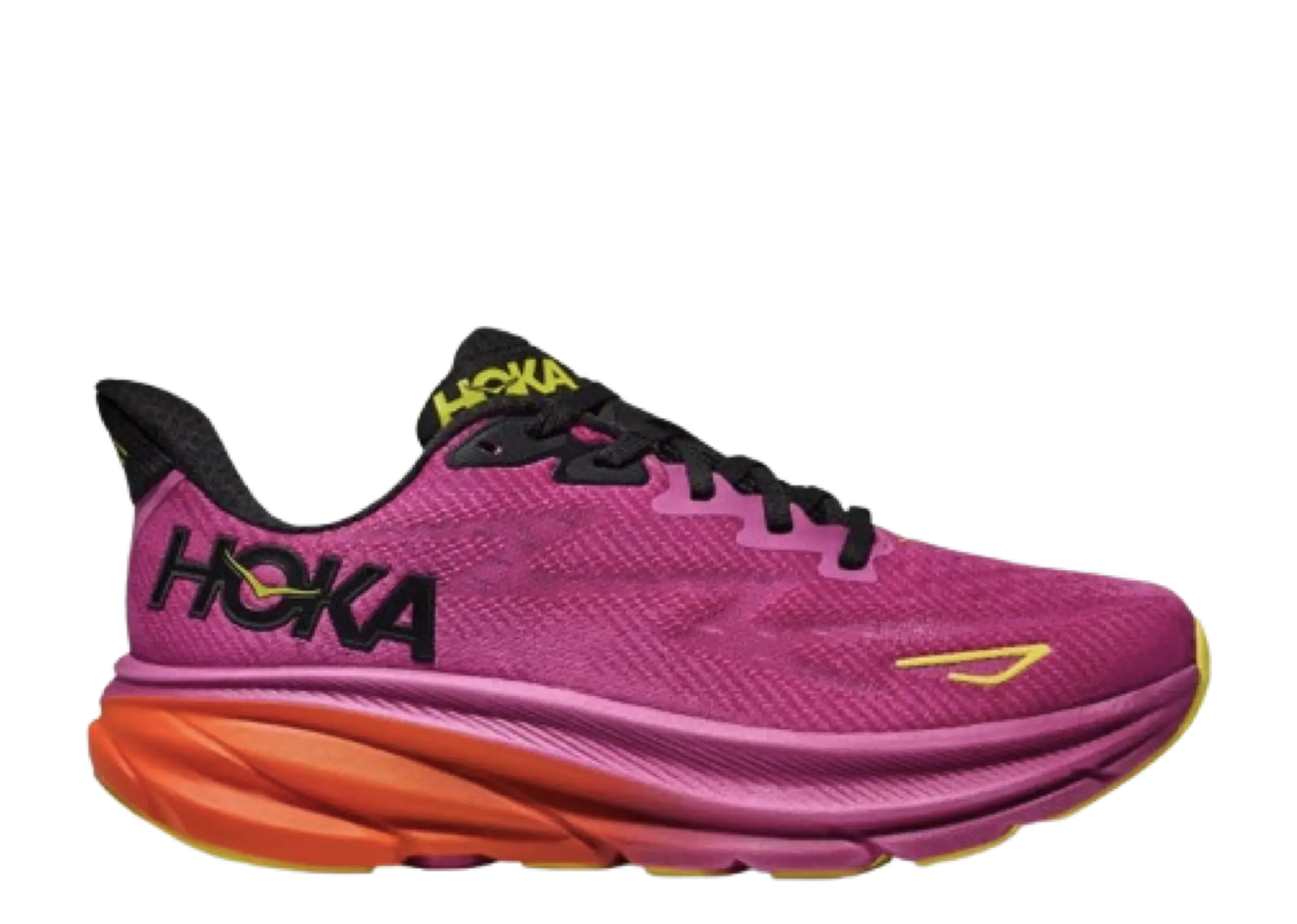 Hoka One One Clifton 9 Fuchsia Black