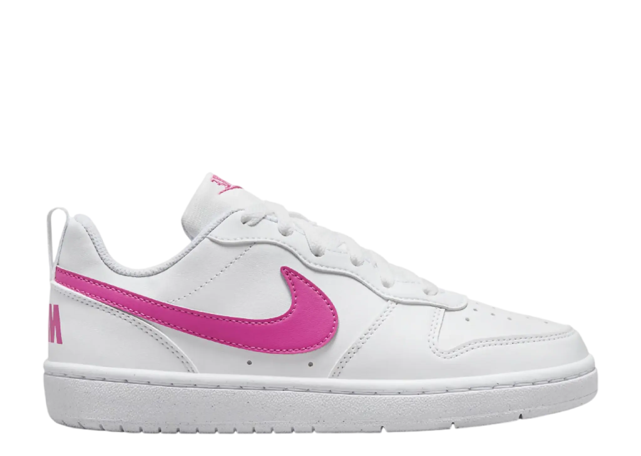 Nike Court Borough Low Recraft White Fuschia (Grade School)