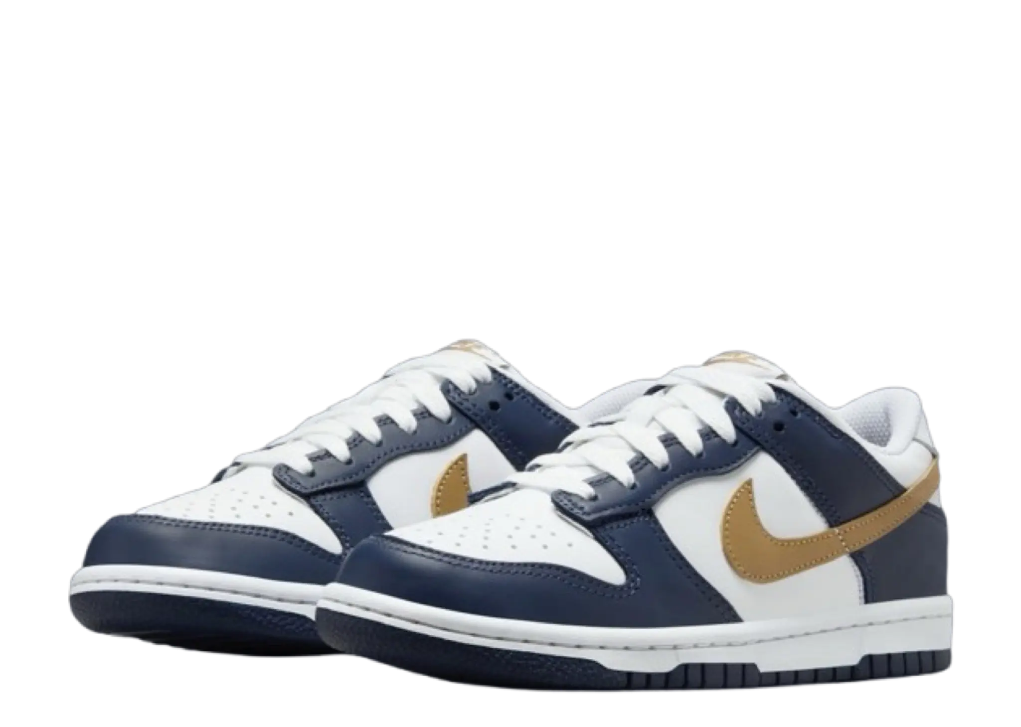 Nike Dunk Low Midnight Navy Wheat (Grade School) - photo 2