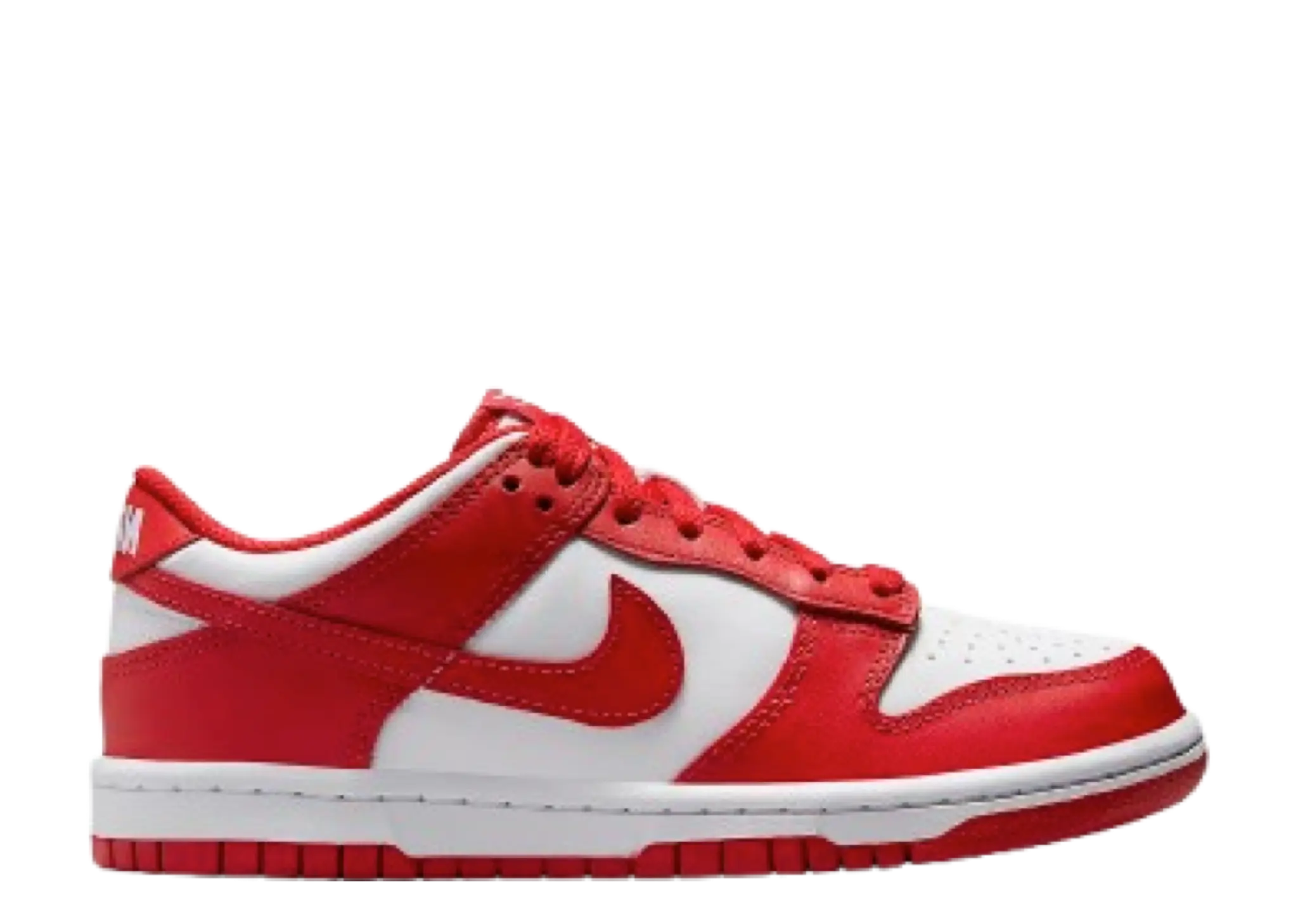 Nike Dunk Low White University Red (Grade School)