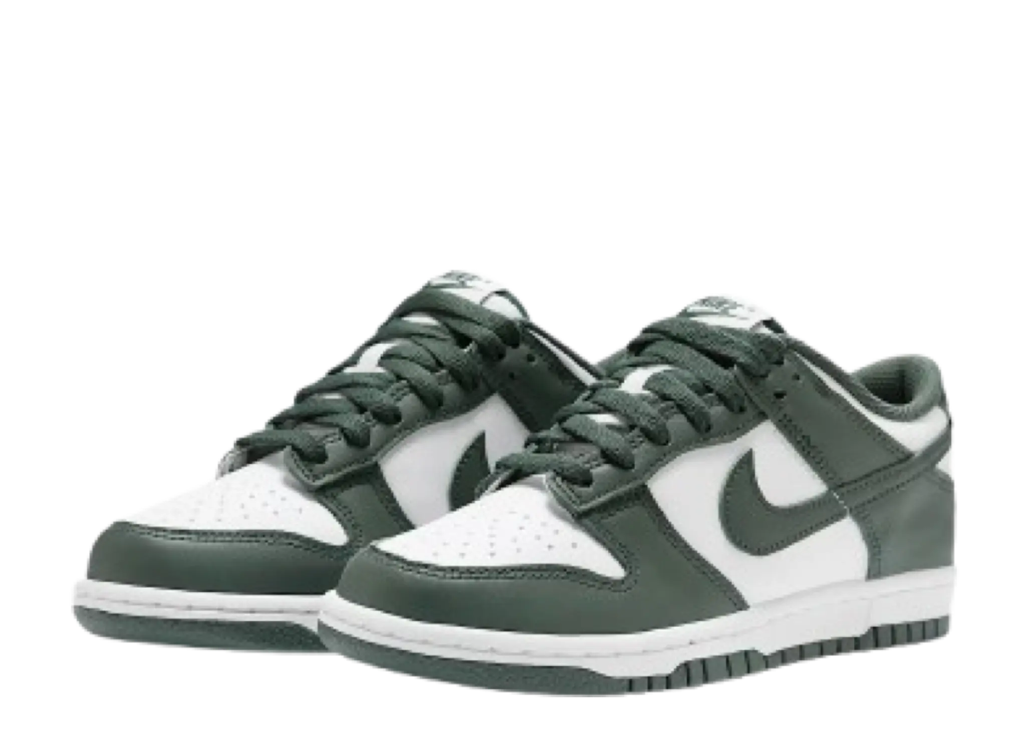 Nike Dunk Low White Vintage Green (Grade School) - photo 2