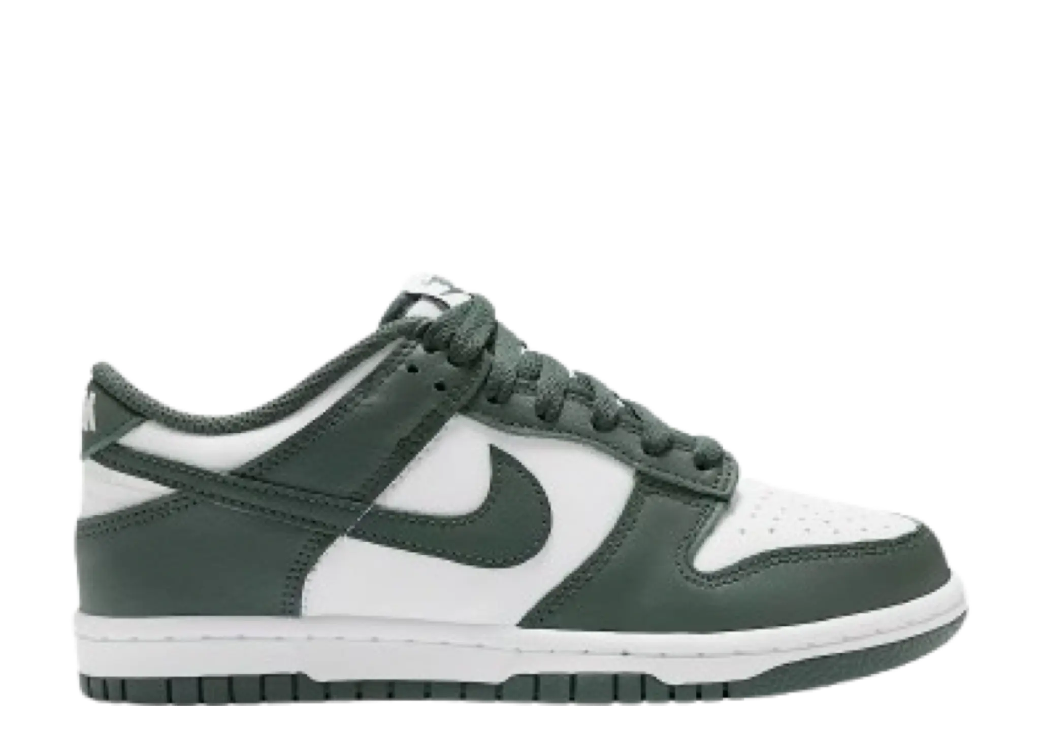 Nike Dunk Low White Vintage Green (Grade School)