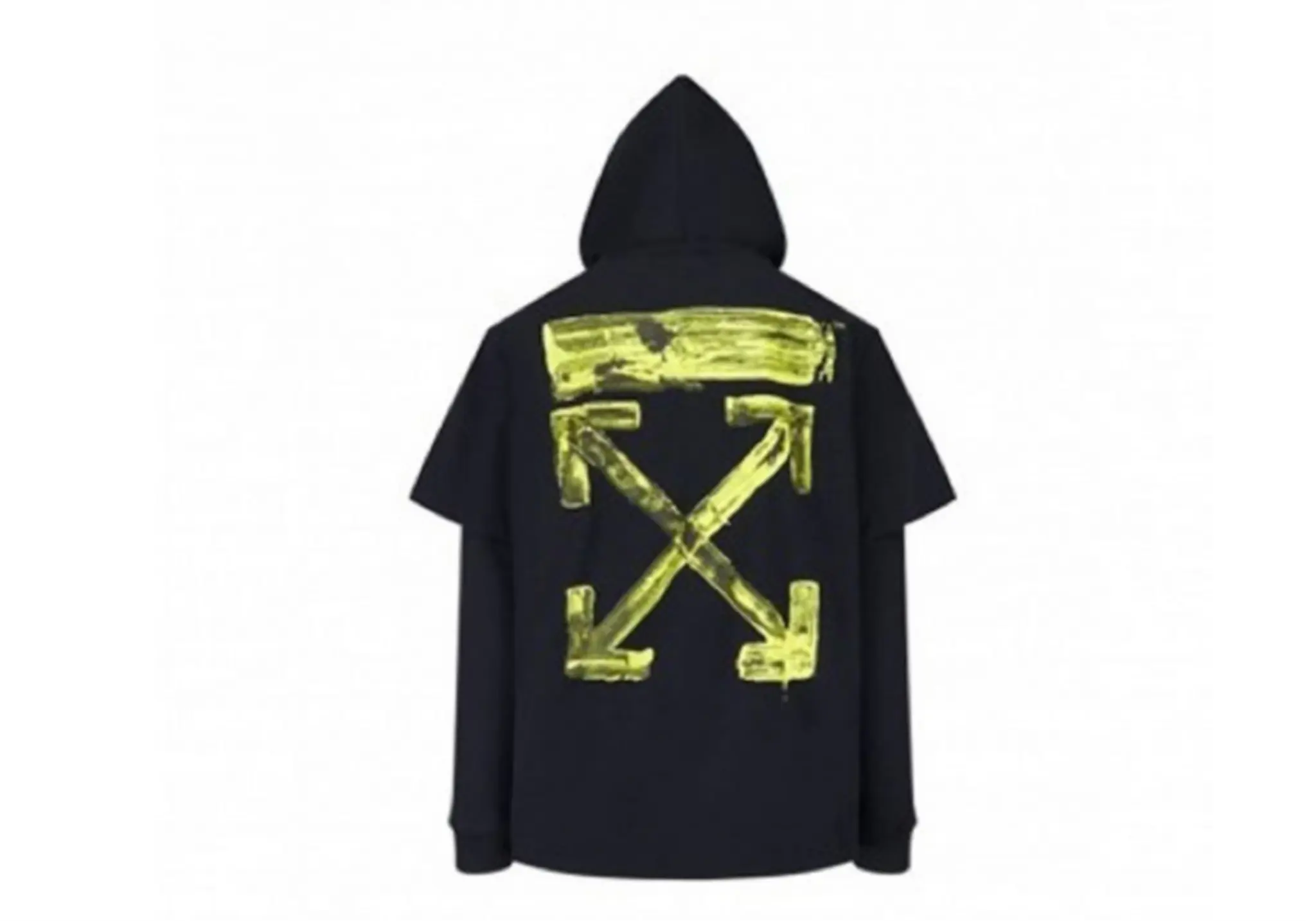 Off-White Acrylic Arrows Double Tee Black Yellow