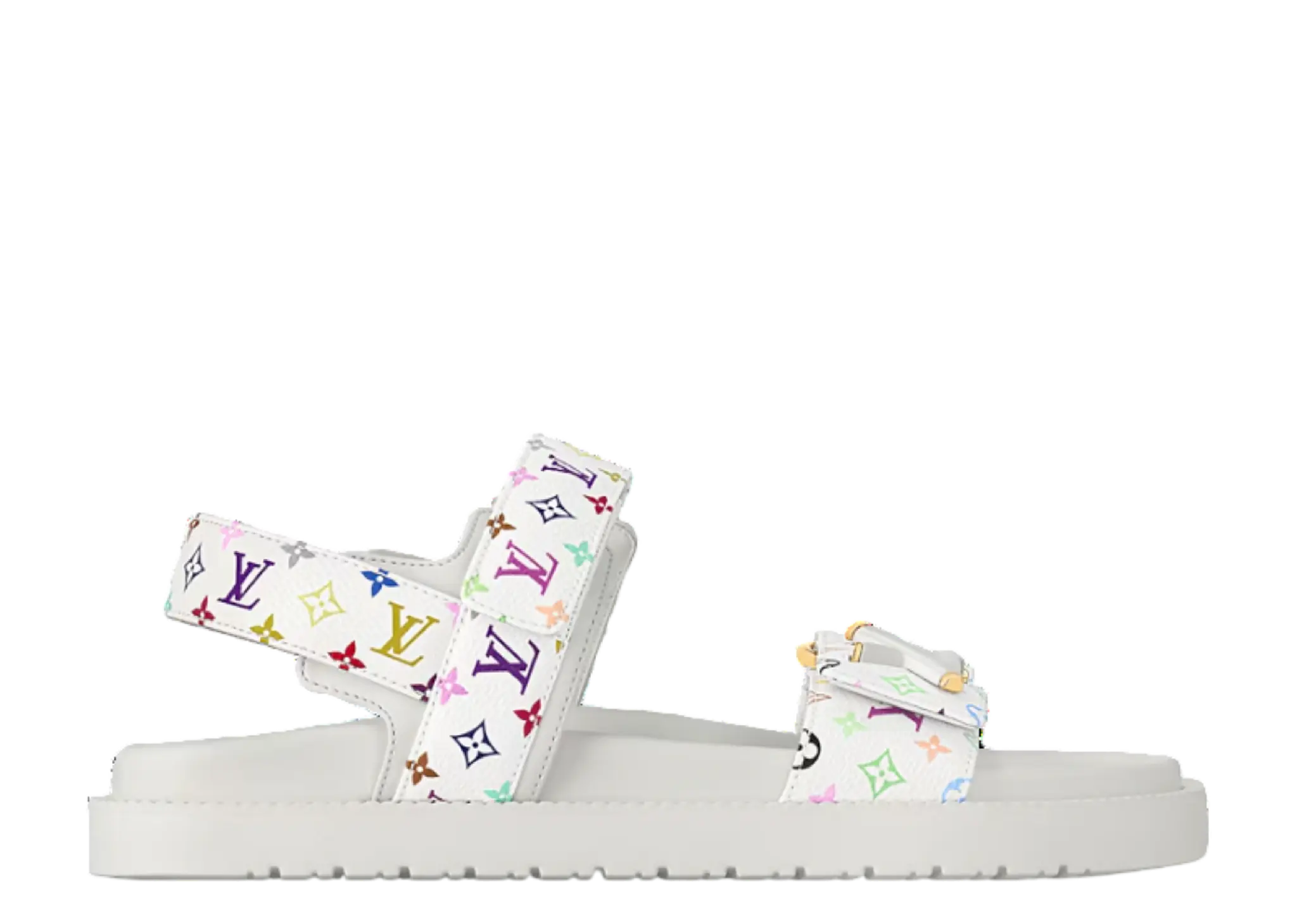 Louis Vuitton Sunset Flat Comfort Sandal Takashi Murakami White (Women's)