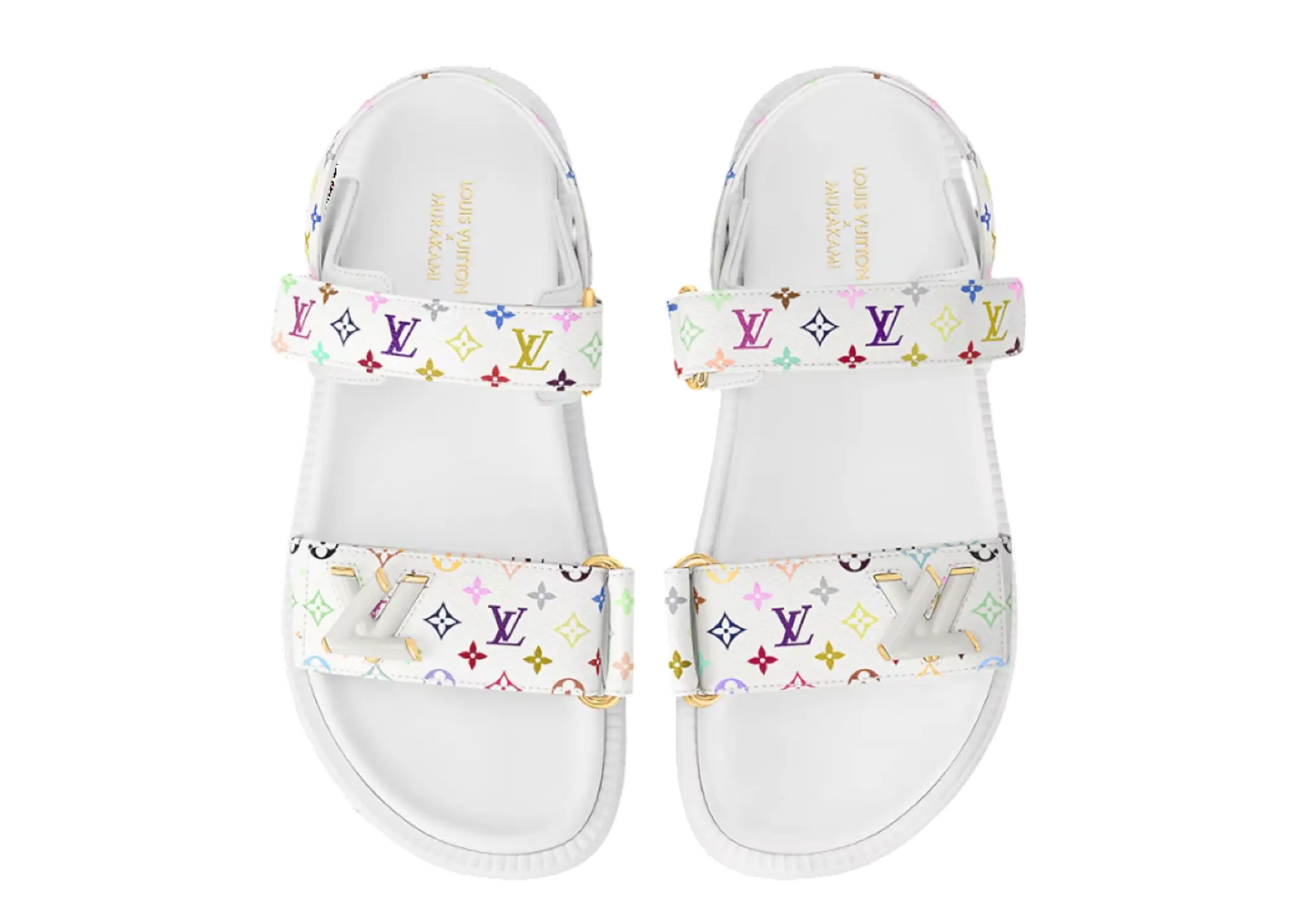 Louis Vuitton Sunset Flat Comfort Sandal Takashi Murakami White (Women's) - photo 3