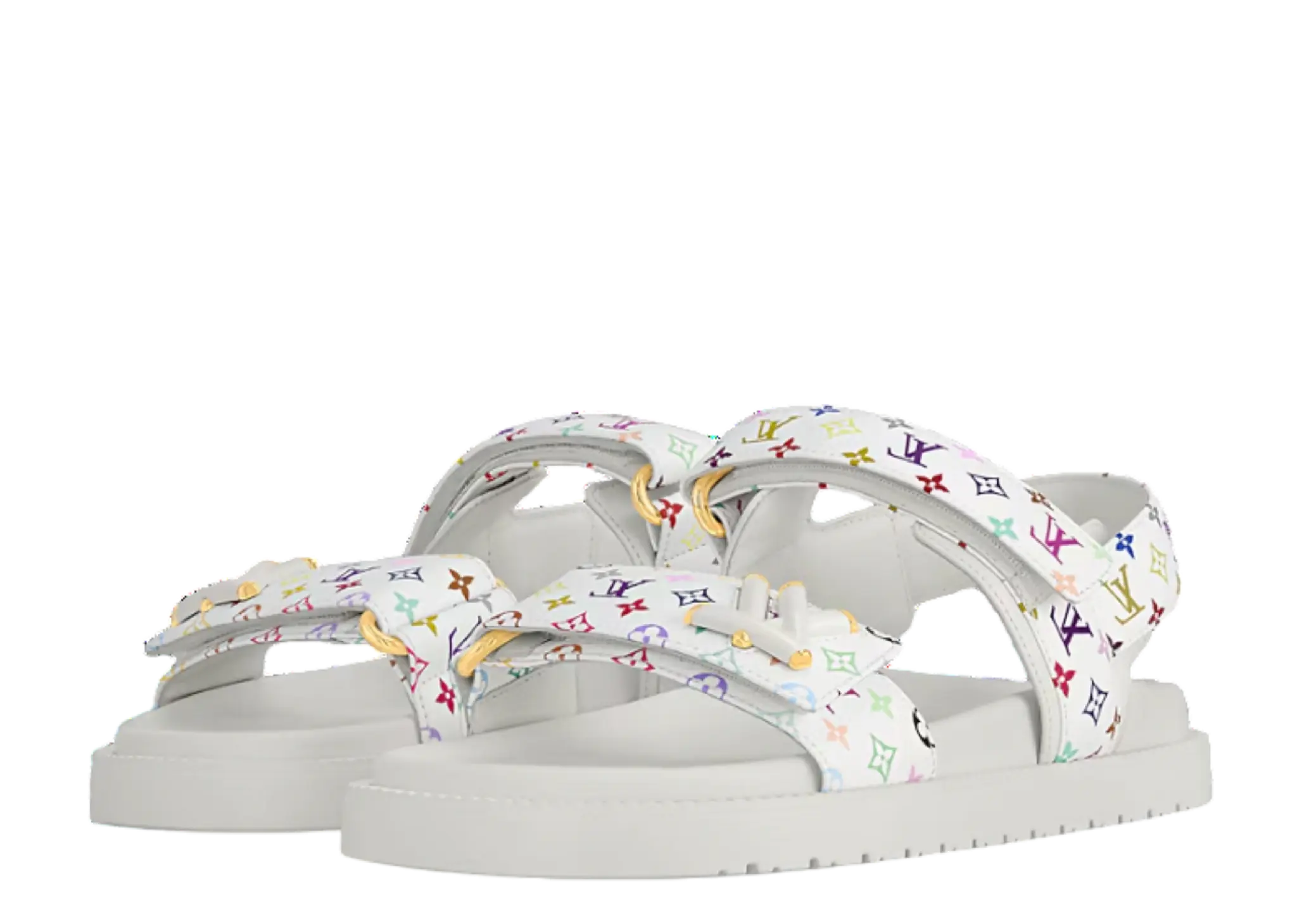 Louis Vuitton Sunset Flat Comfort Sandal Takashi Murakami White (Women's) - photo 2