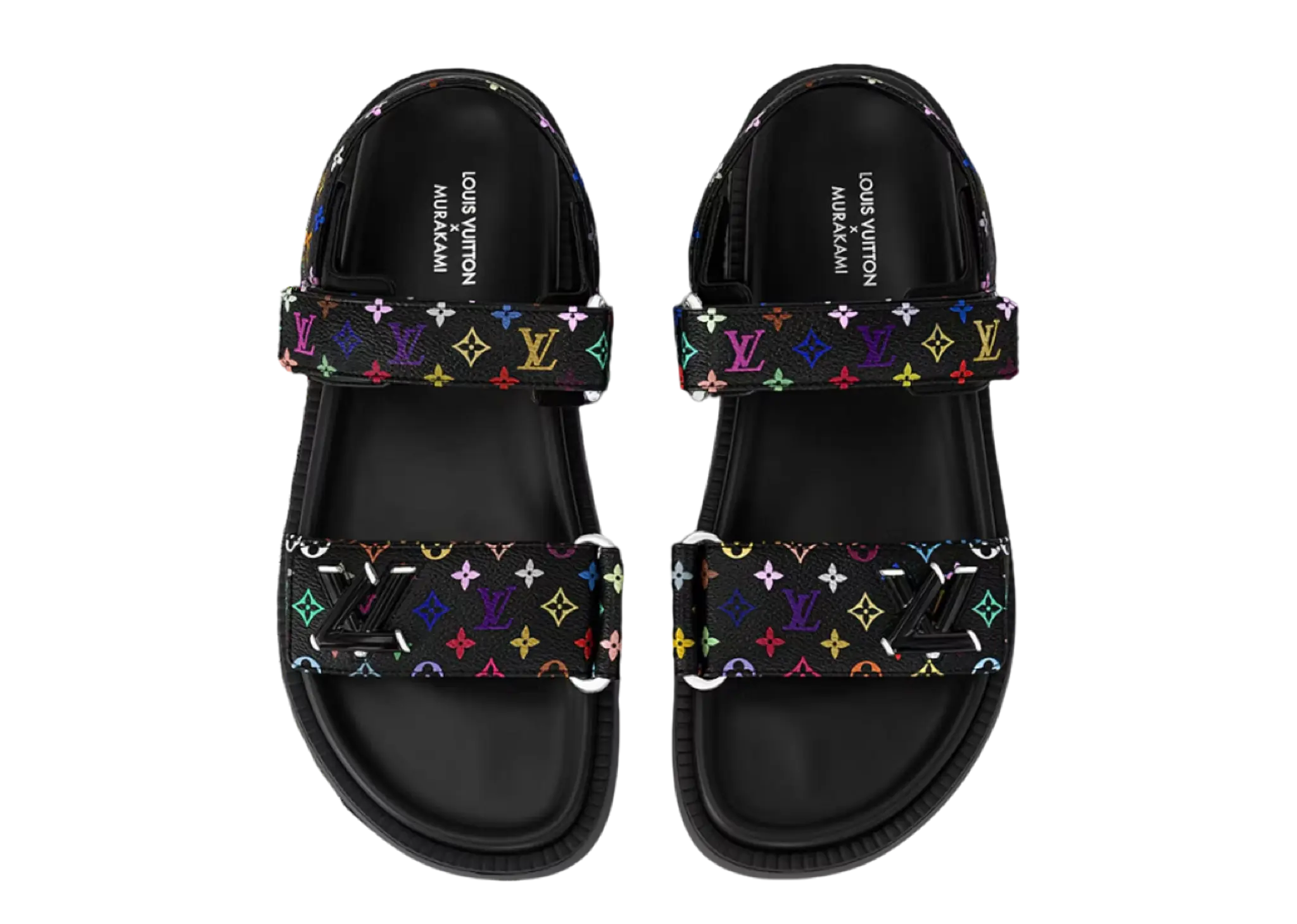 Louis Vuitton Sunset Flat Comfort Sandal Takashi Murakami Black (Women's) - photo 3