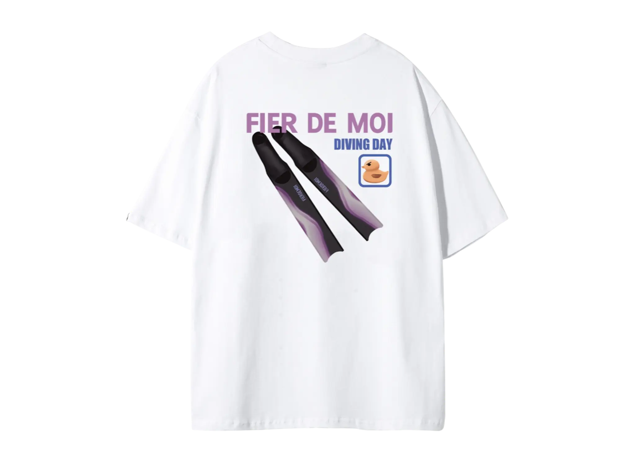 Fier De Moi Diving Duck T-shirt White
