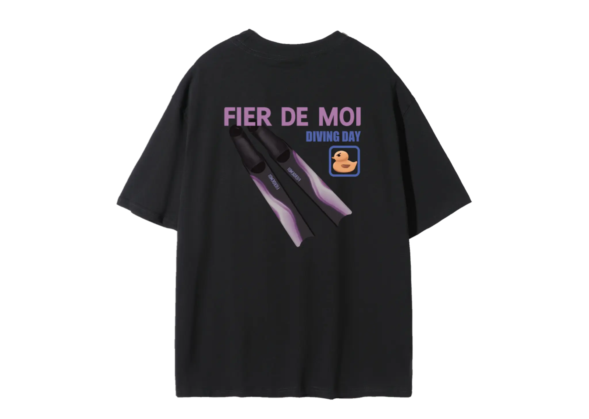 Fier De Moi Diving Duck T-shirt Black