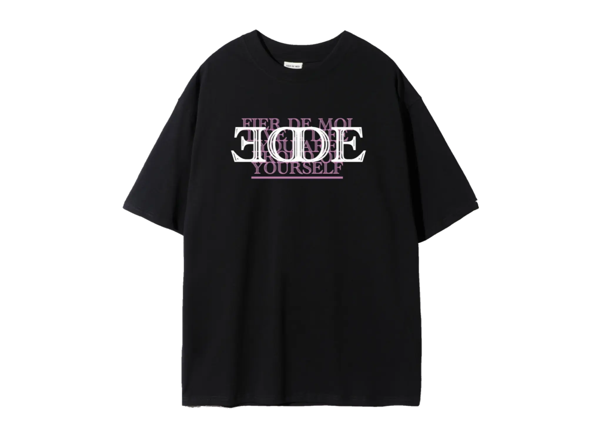 Fier De Moi Symmetrical De Moi T-shirt Black