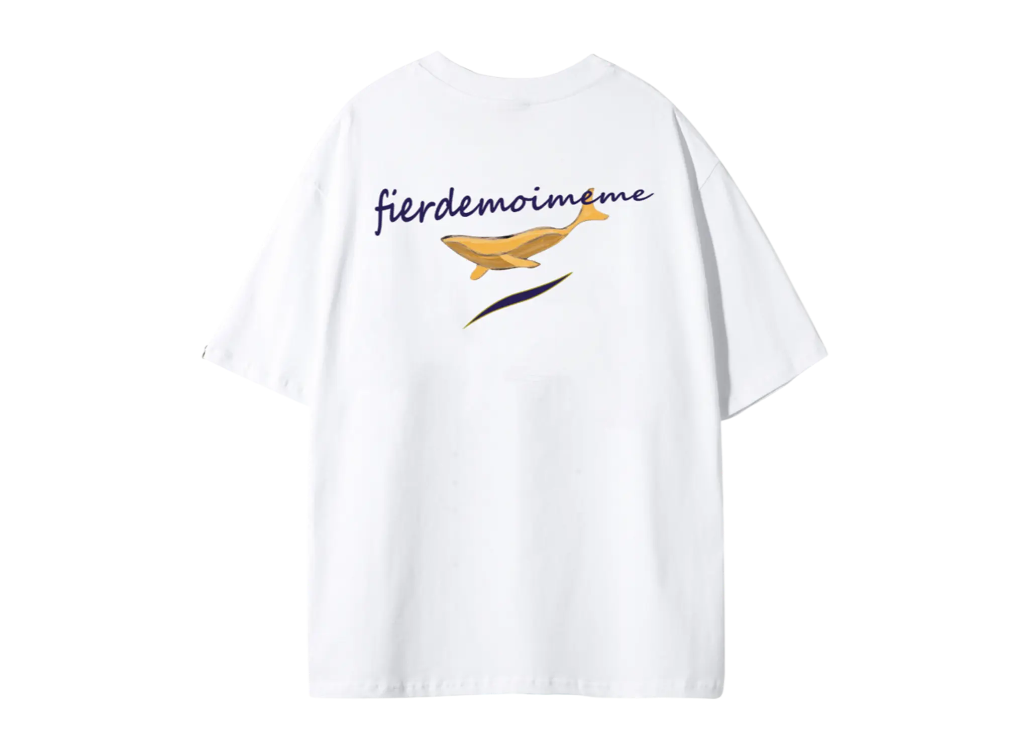 Fier De Moi Flying Whale T-shirt White