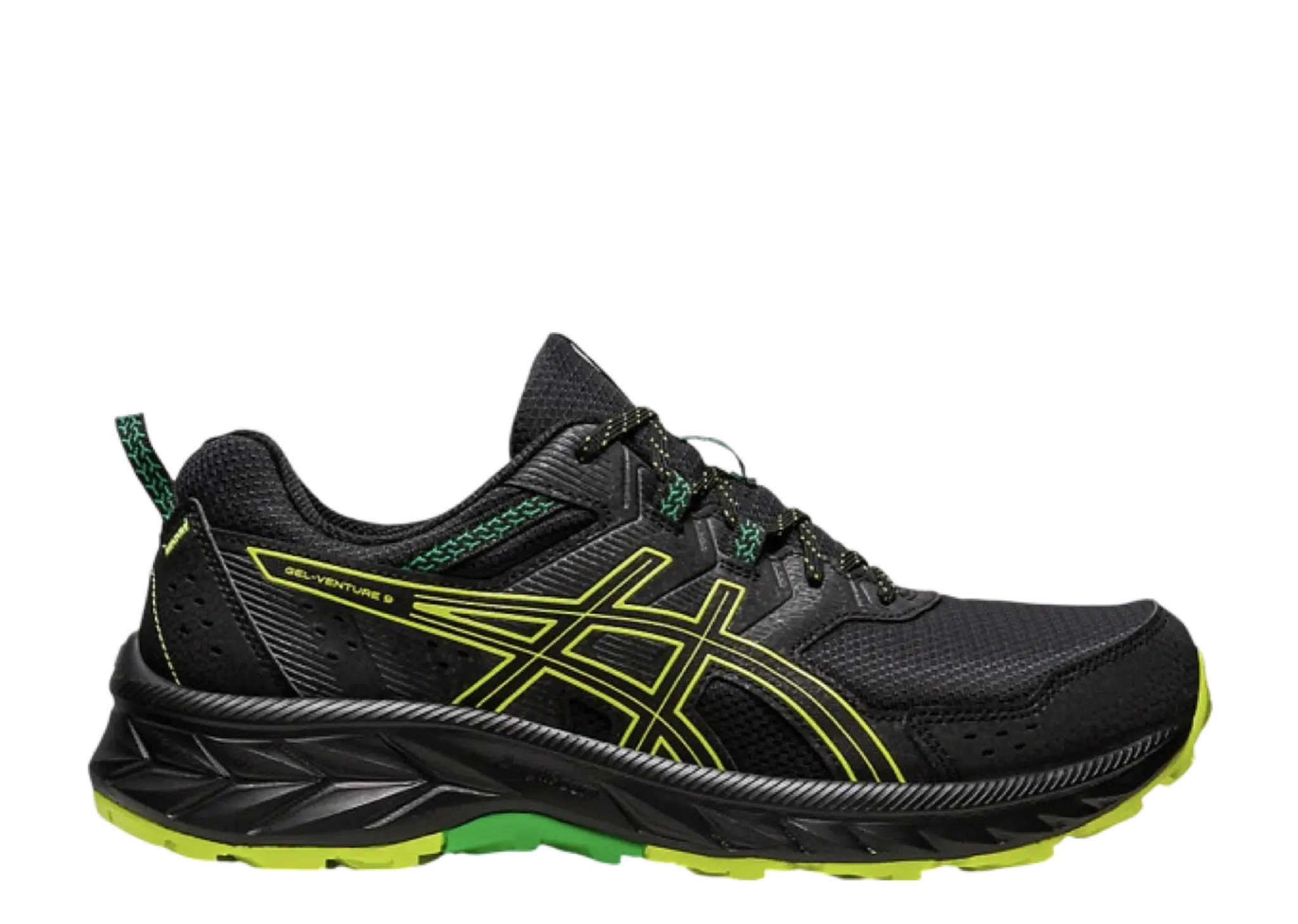 ASICS Gel Venture 9 Black Lime Zest