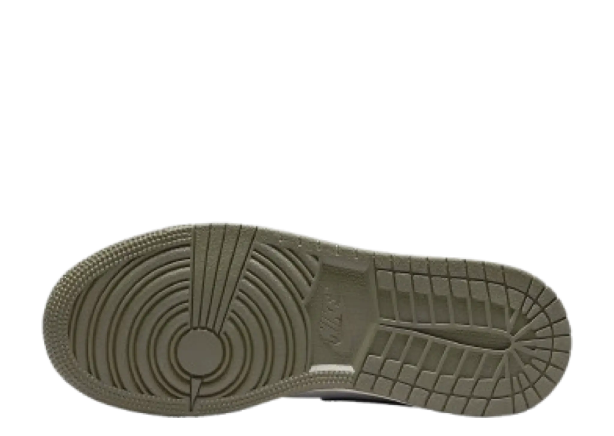 Air Jordan 1 Low Black Toe Medium Olive (Grade School) - photo 4