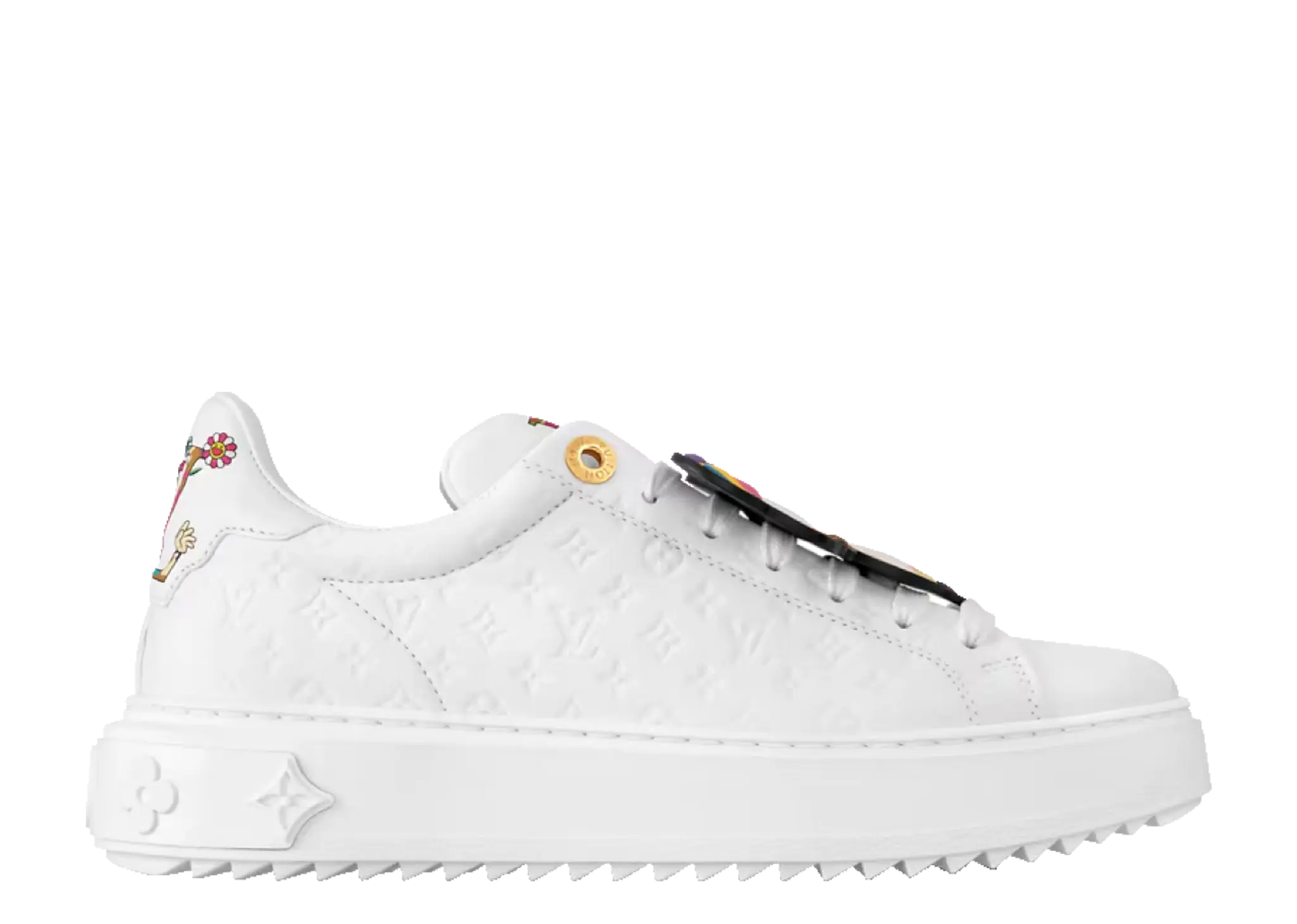 Louis Vuitton x Takashi Murakami Time Out Sneaker White