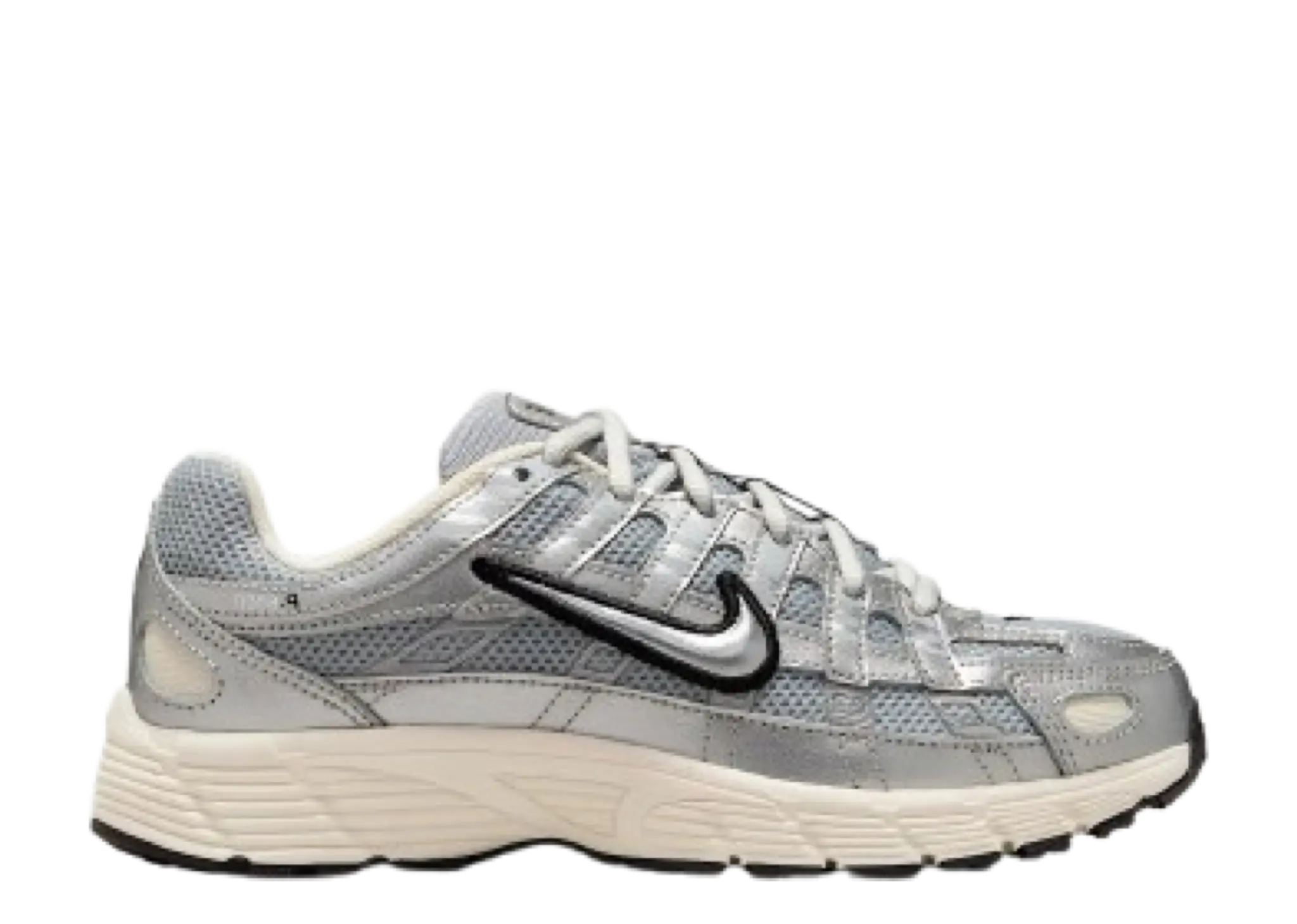 Nike P-6000 Metallic Silver Black (Grade School)