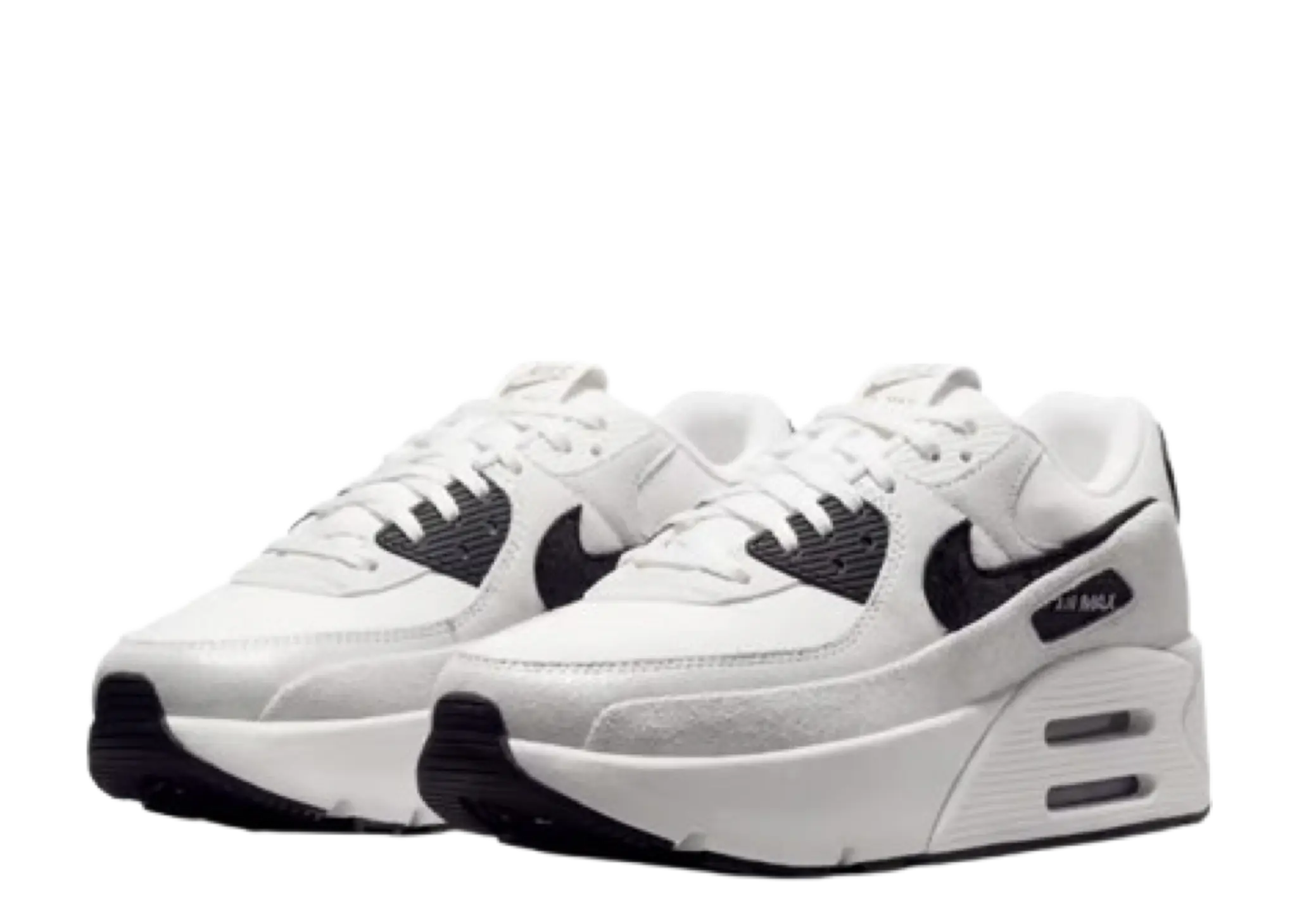 Nike Air Max 90 LV8 White Metallic Gold Black (Women's) - photo 2