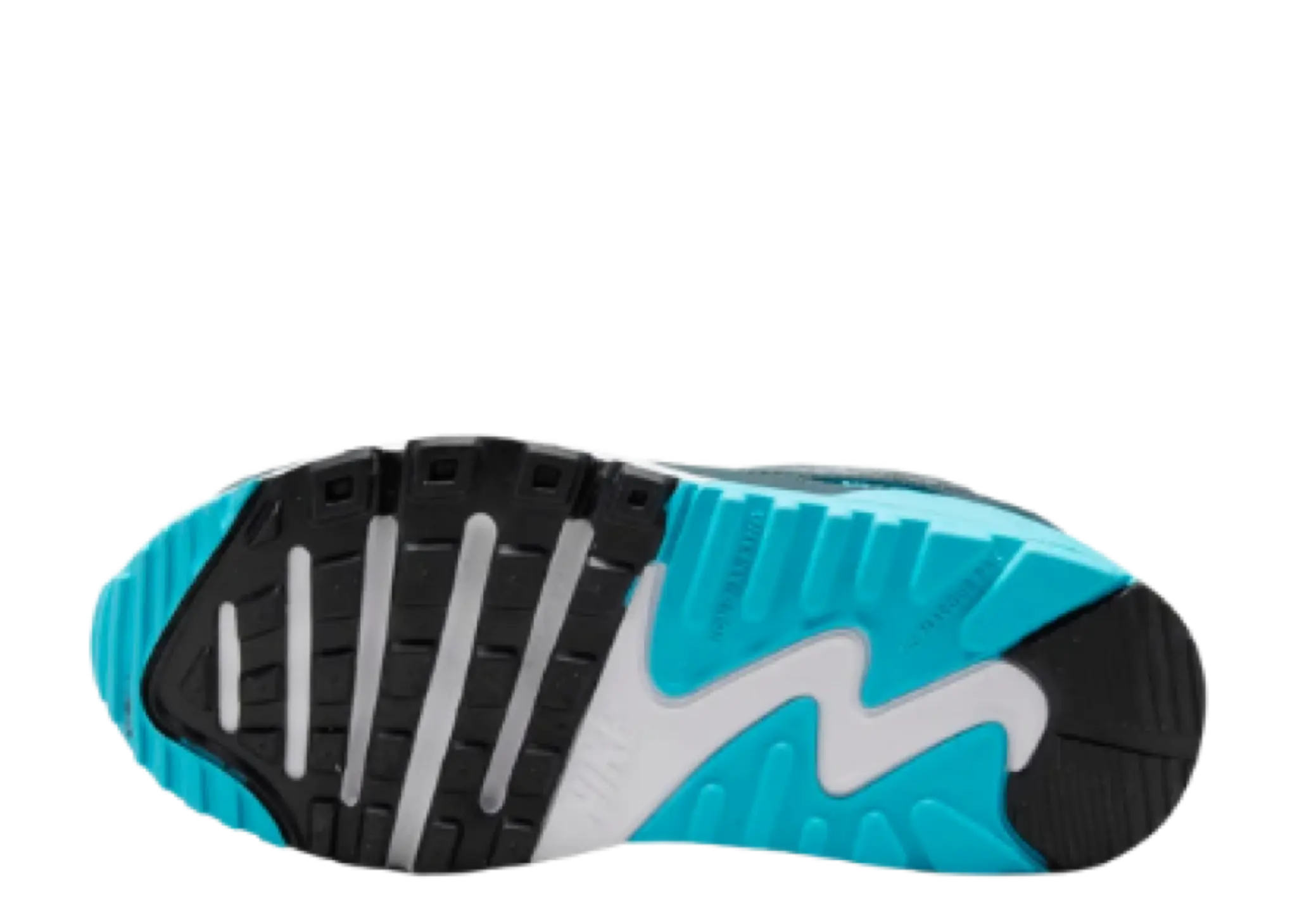 Nike Air Max 90 Easy On White Baltic Blue Armory Navy Wolf Grey (Pre-School) - photo 4