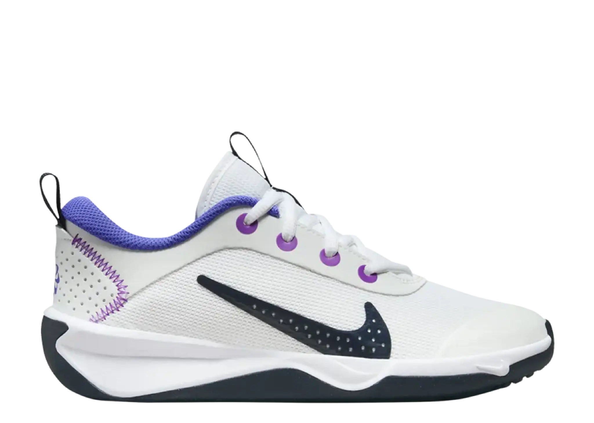 Nike Omni Multi-Court White Dark Obsidian (Grade School)