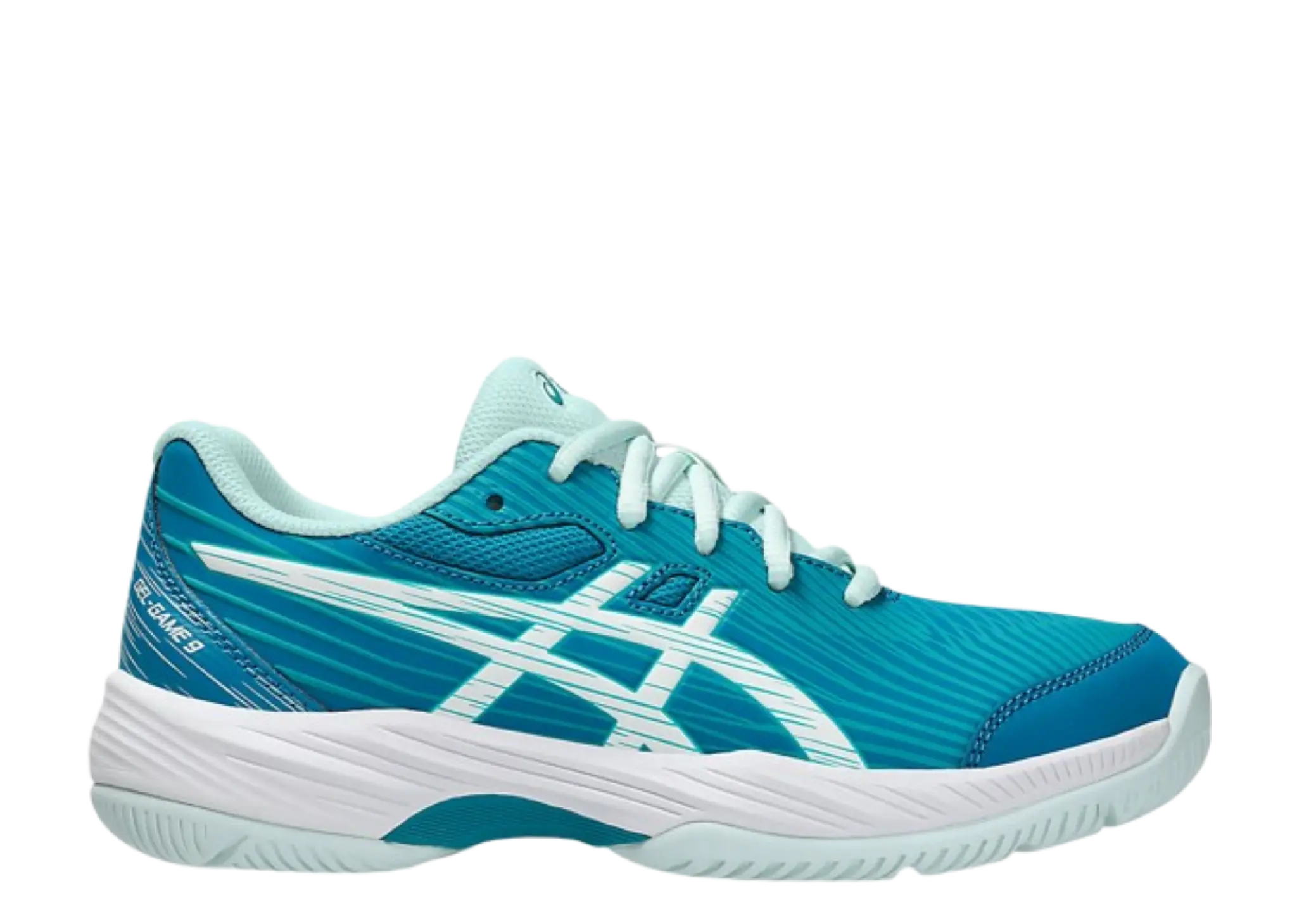 ASICS Gel Game 9 Teal Blue White (Grade School)