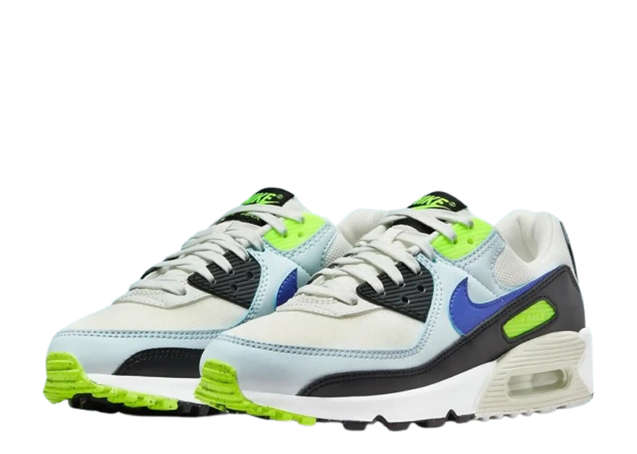 Nike Air Max 90 White Blue Tint Volt (Women's) - photo 2