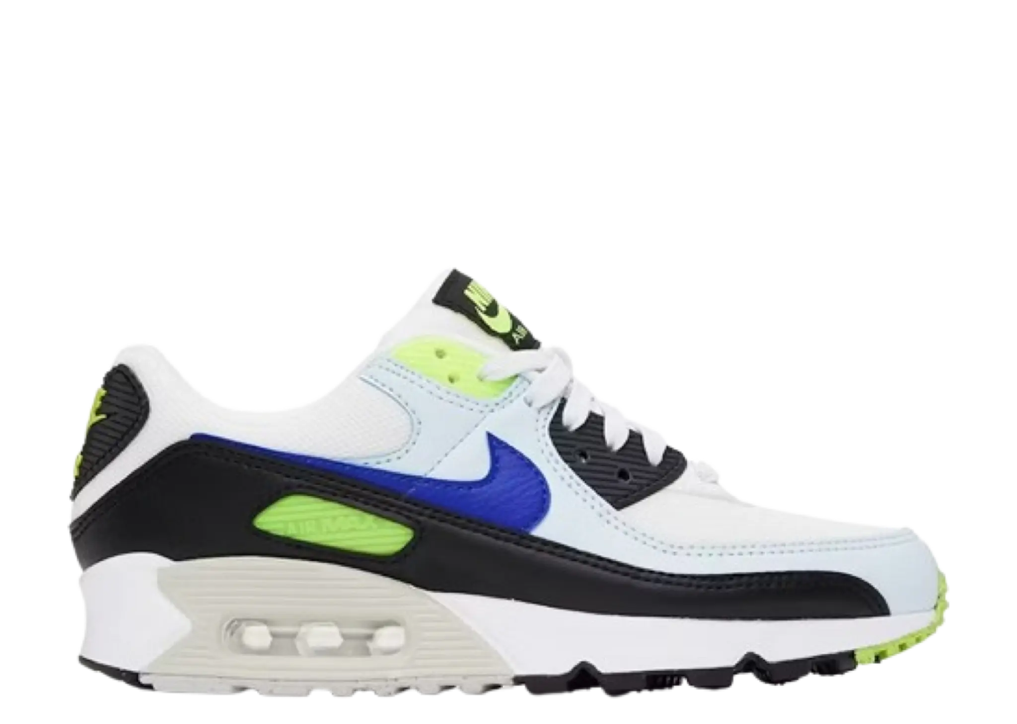 Nike Air Max 90 White Blue Tint Volt (Women's)