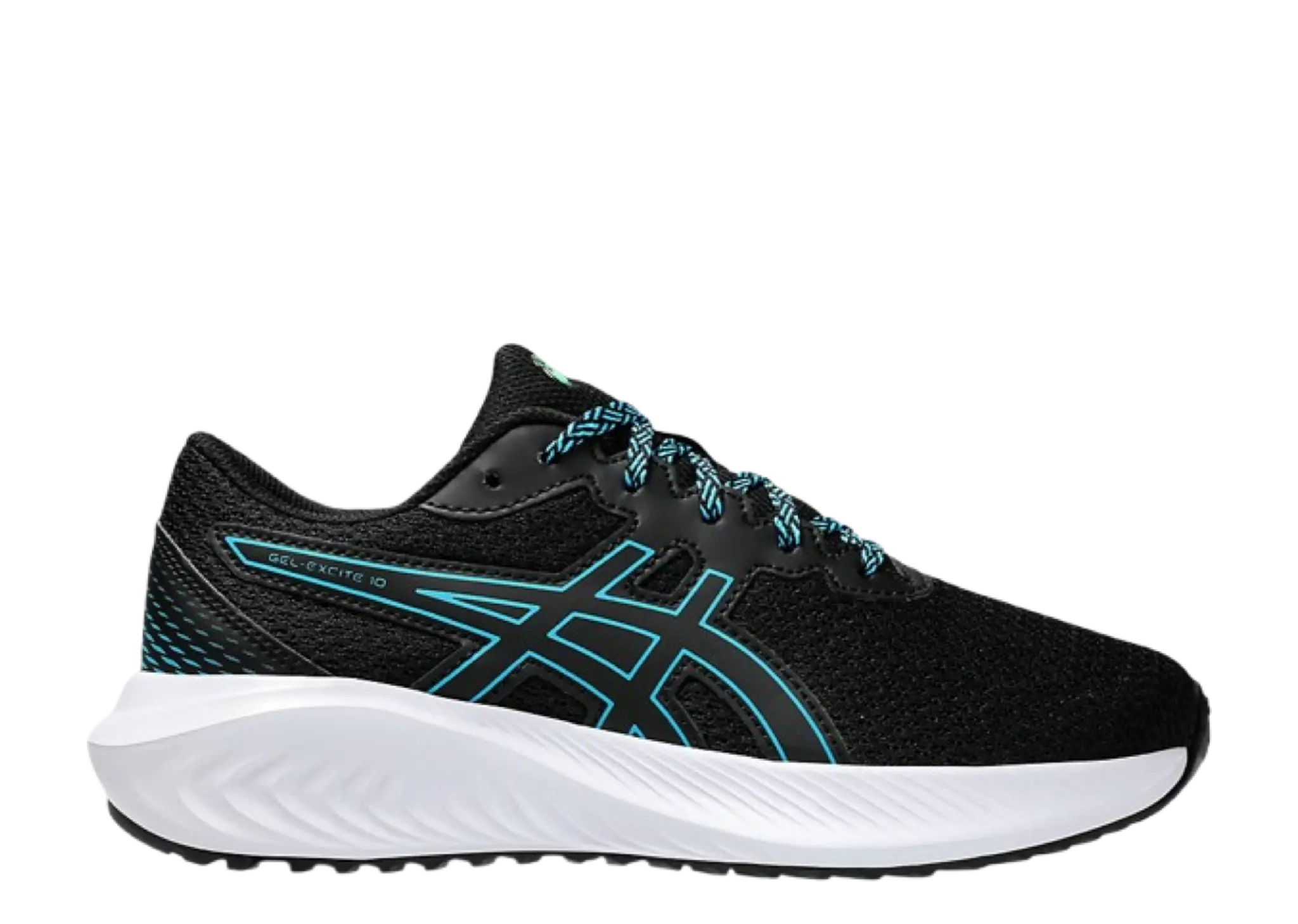 ASICS Gel Excite 10 Black Digital Aqua (Grade School)