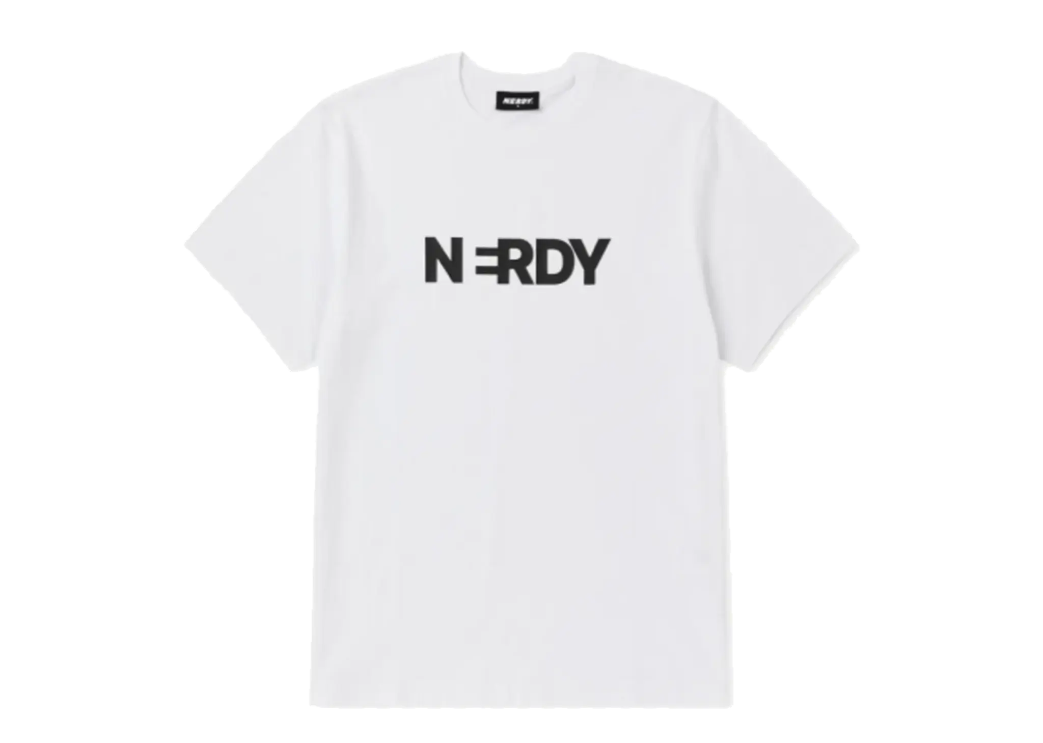 Nerdy Blank Big Logo Short Sleeve T-Shirt (24SS) White