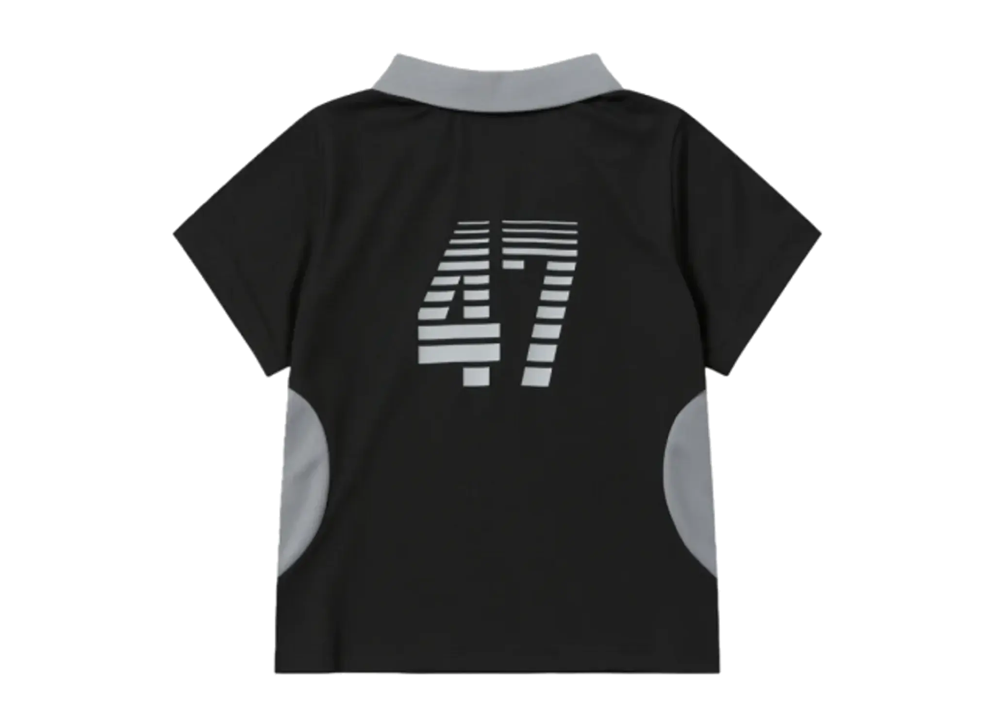 Nerdy Sporty Jersey Cropped Short Sleeve T-Shirt Black Women's - photo 2