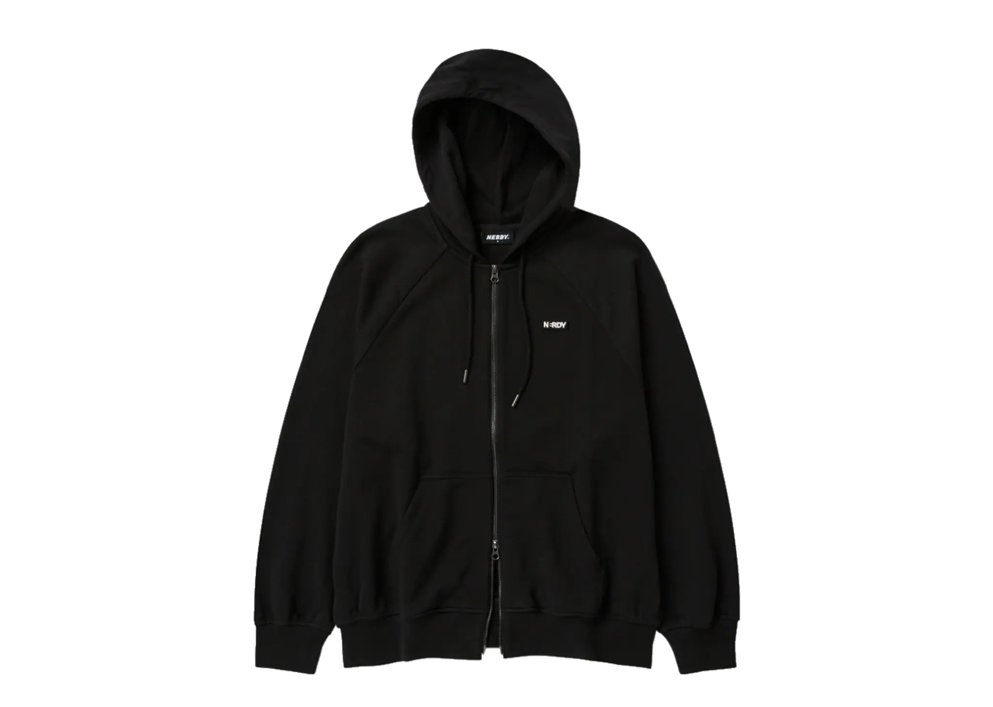 Nerdy Essential Hoodie Zip-up (24FW) Black