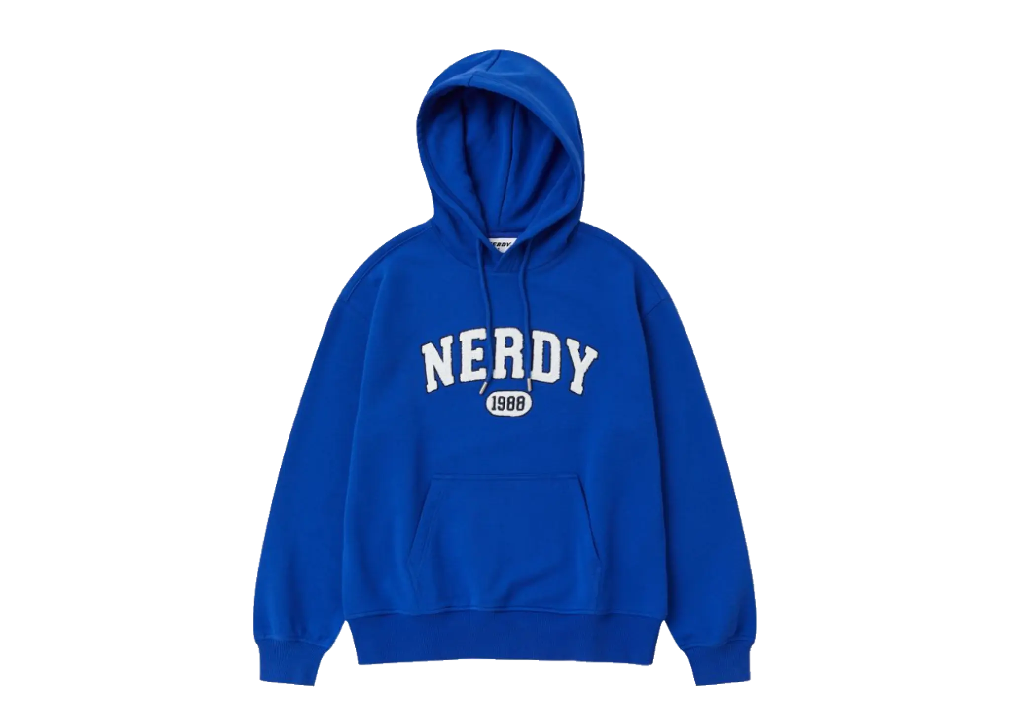Nerdy Boucle Arch Logo Pullover Hoodie Blue