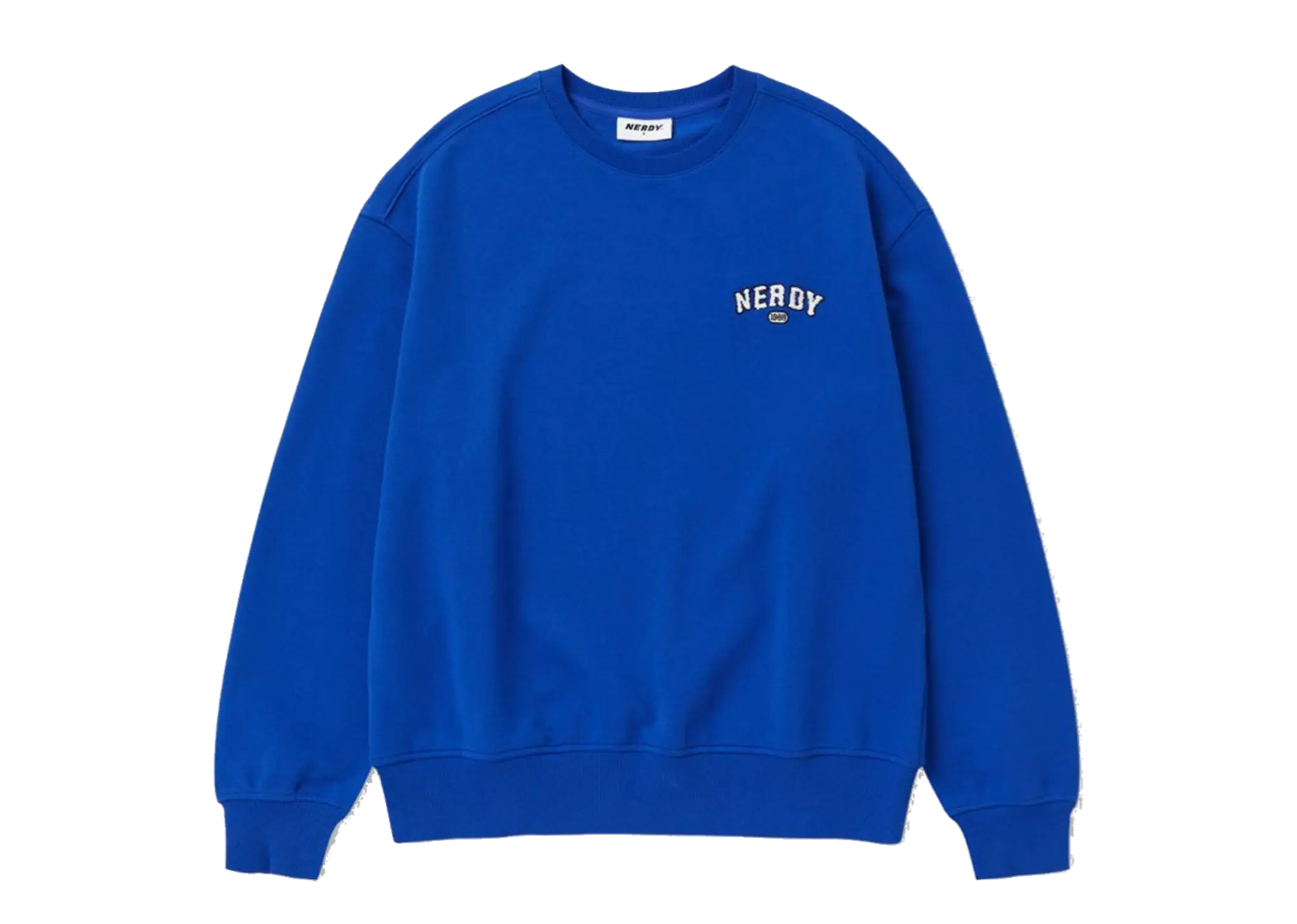 Nerdy Boucle Mini Arch Logo Sweatshirt Blue