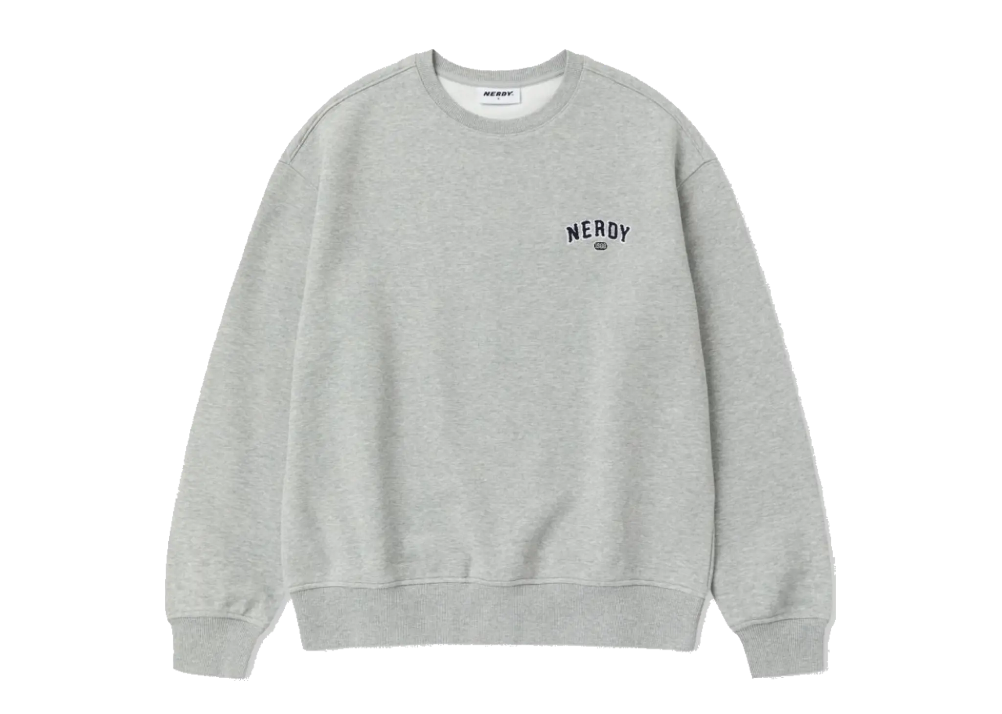 Nerdy Boucle Mini Arch Logo Sweatshirt Melange Gray