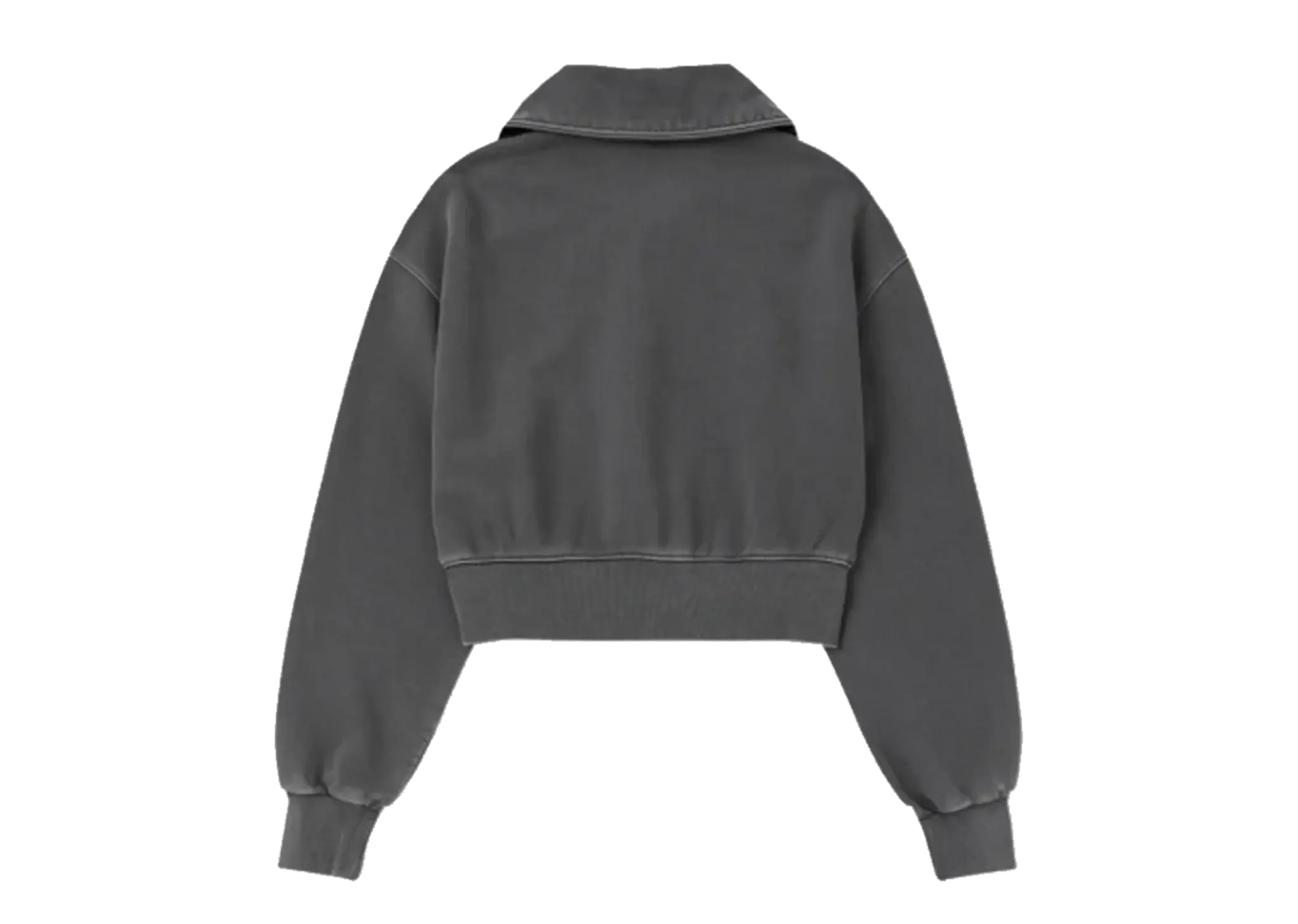 Nerdy Souffle Pigment Cropped Sweatshirt Charcoal Women's - photo 2