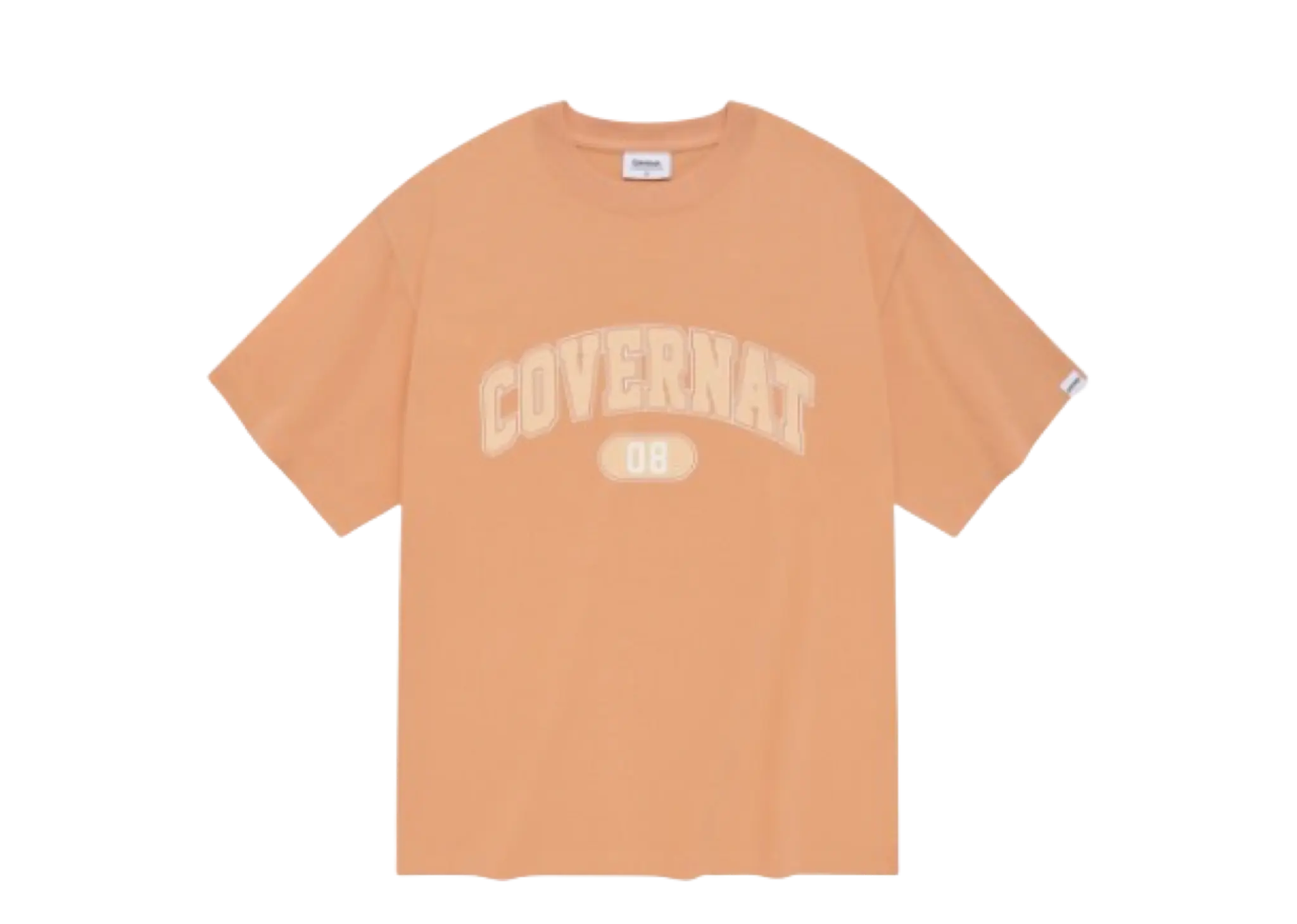 Covernat Arch Logo T-Shirt Peach