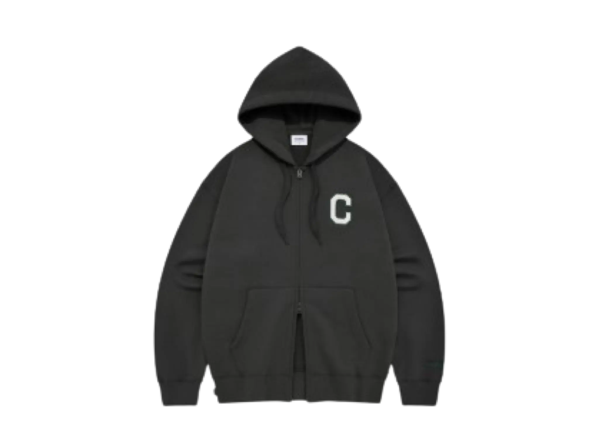 Covernat C Logo Hoodie Zip up Charcoal