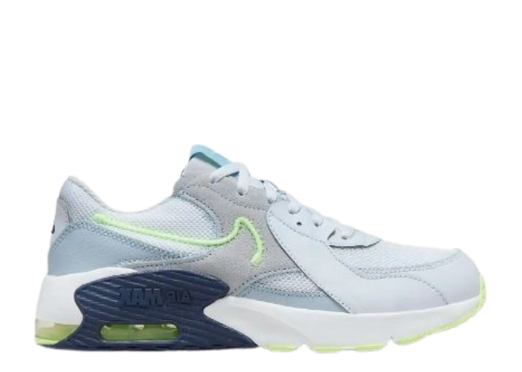 Nike Air Max Excee Football Grey Light Armory Blue Midnight Navy Barely Volt (Gr