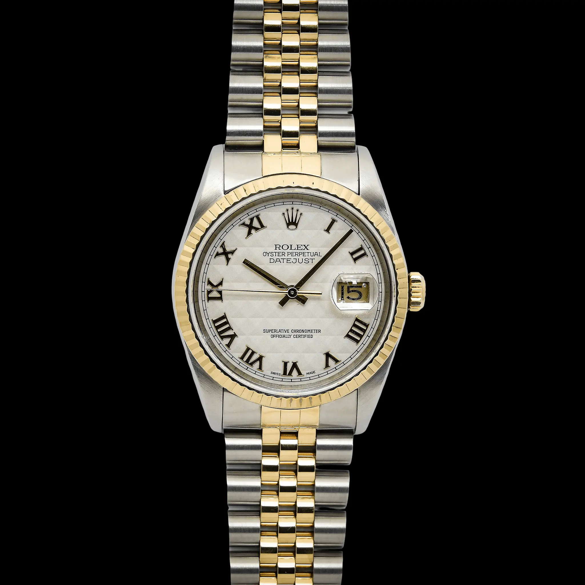 Rolex Datejust Two Tone Pyramid Dial 36mm Ref: 16233 - photo 2