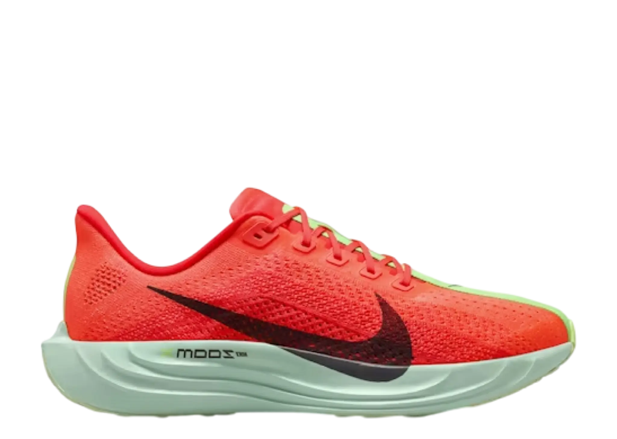 Nike ZoomX Pegasus Plus Bright Crimson Lime Blast Mint Foam Cave Violeta