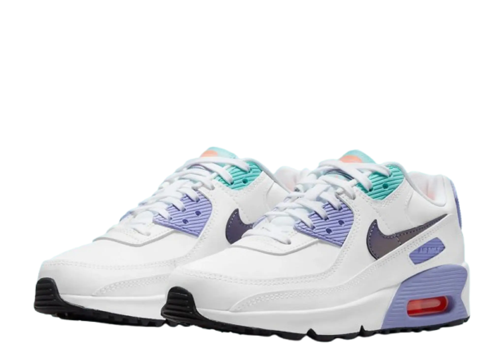Nike Air Max 90 SE White Dark Purple Dust (Grade School) - photo 2