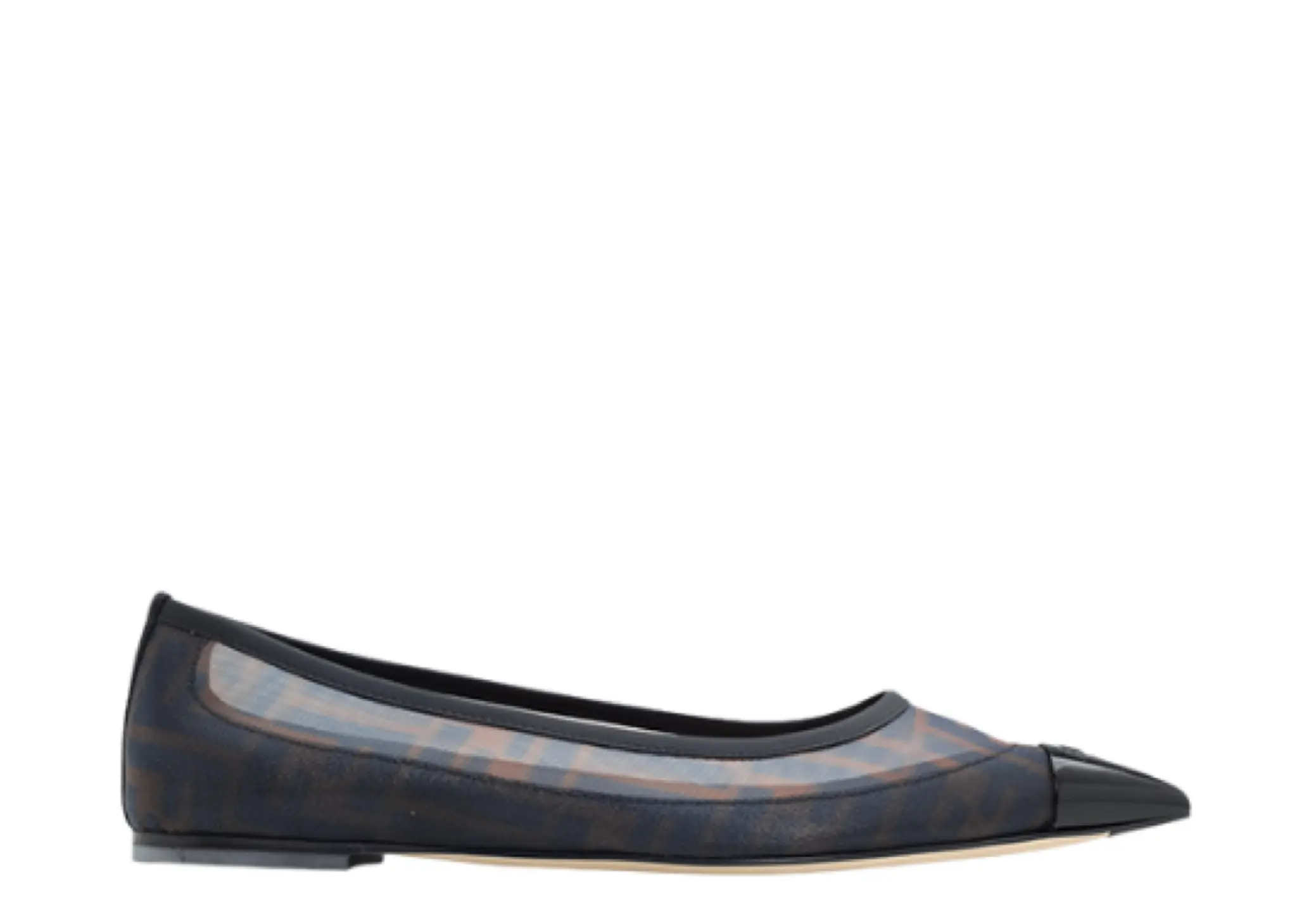 Fendi Colibri Pointed Toe Ballerina Flat