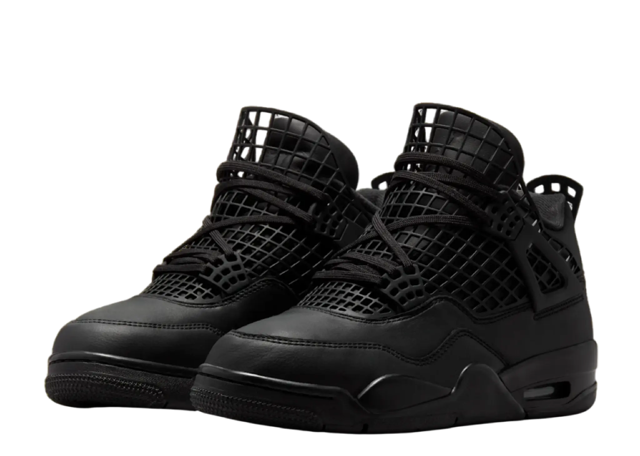 Air Jordan 4 Retro Net Black (Women's) - photo 2