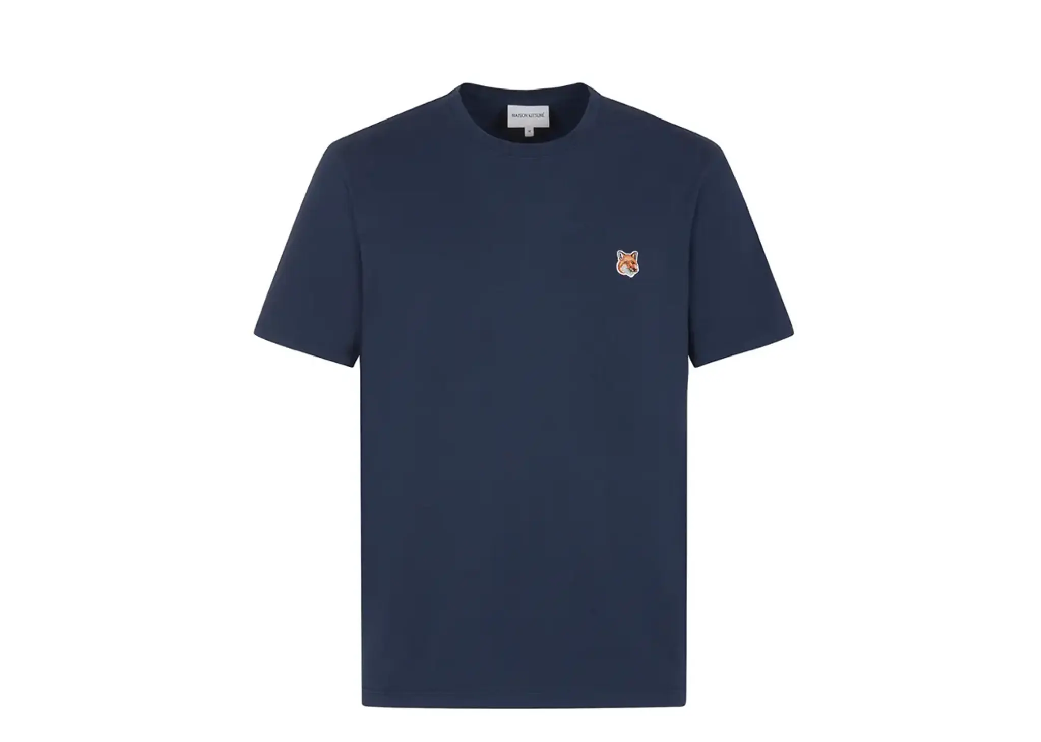 Maison Kitsune Fox Head Patch Reguler T-Shirt