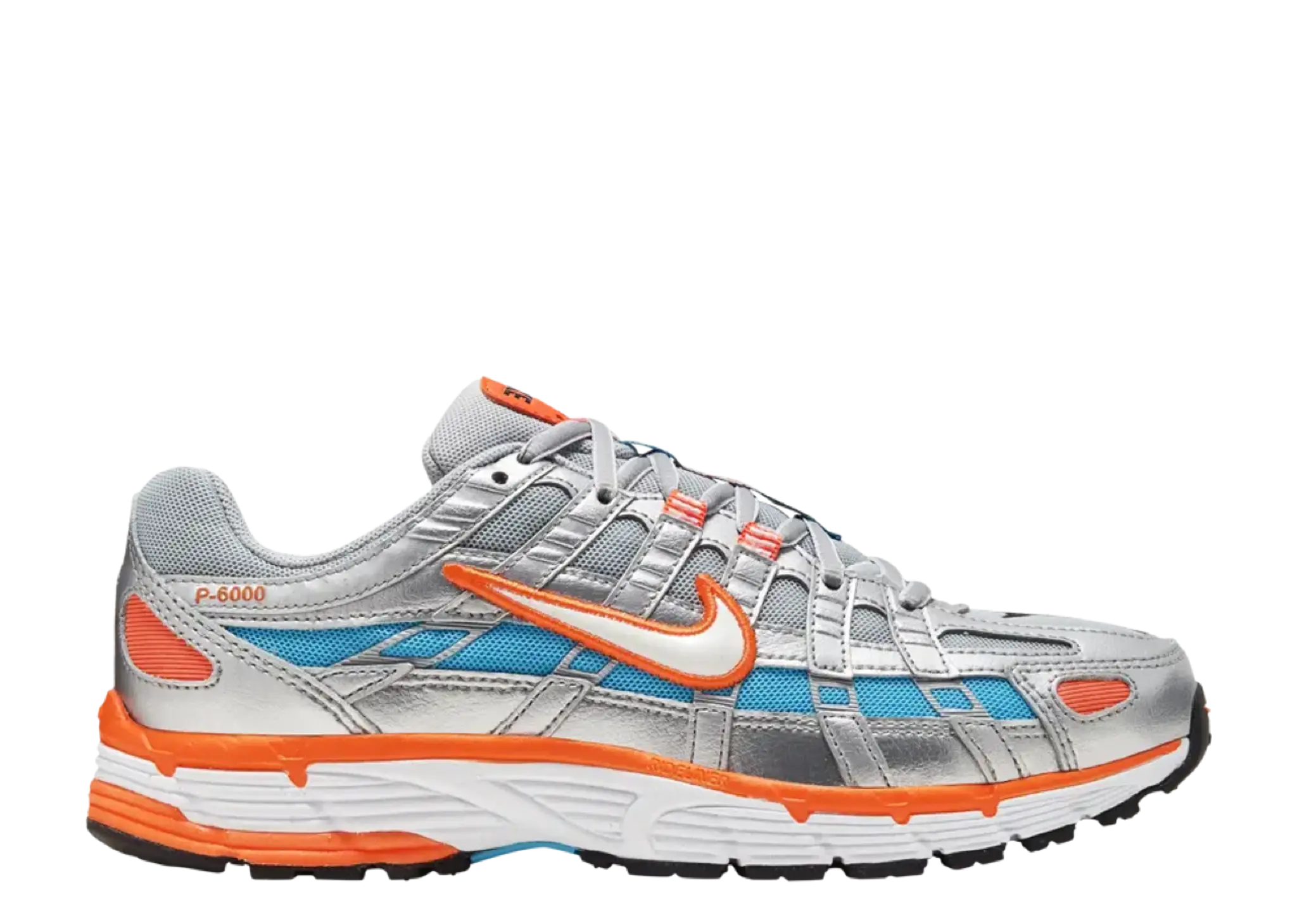 Nike P-6000 Metallic Silver Crimson Blue Fury (Women's)