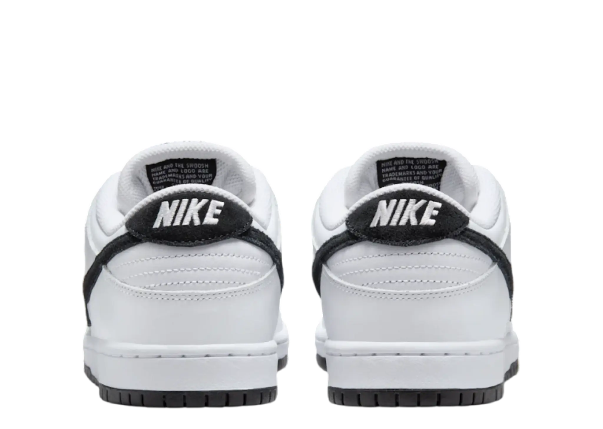 Nike SB Dunk Low White Black - photo 3
